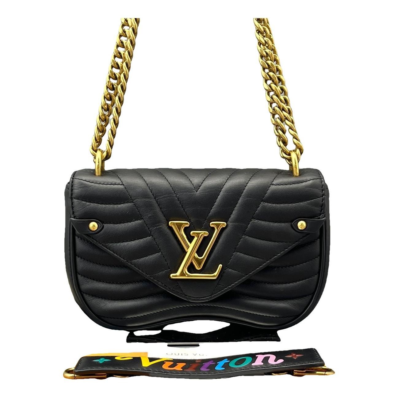 New Wave leather handbag