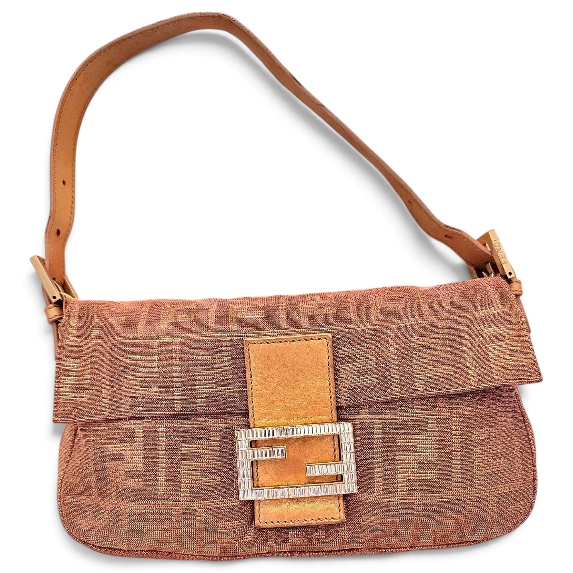 Baguette glitter handbag