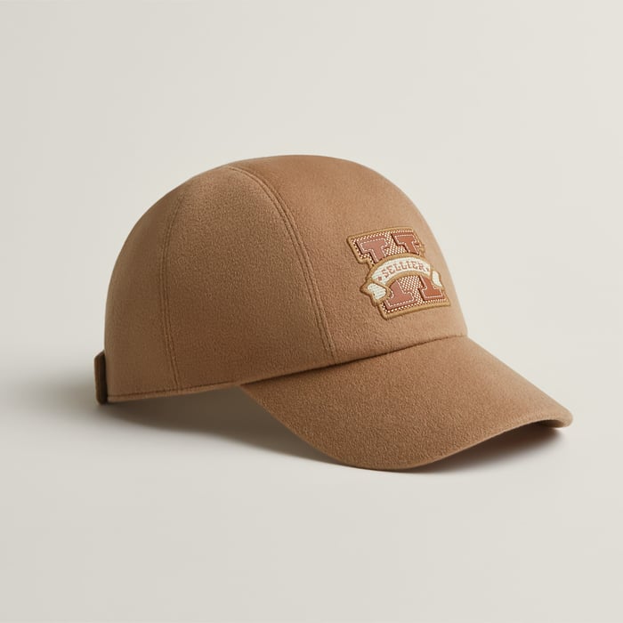 Beige Camel Davis H Sellier Cap