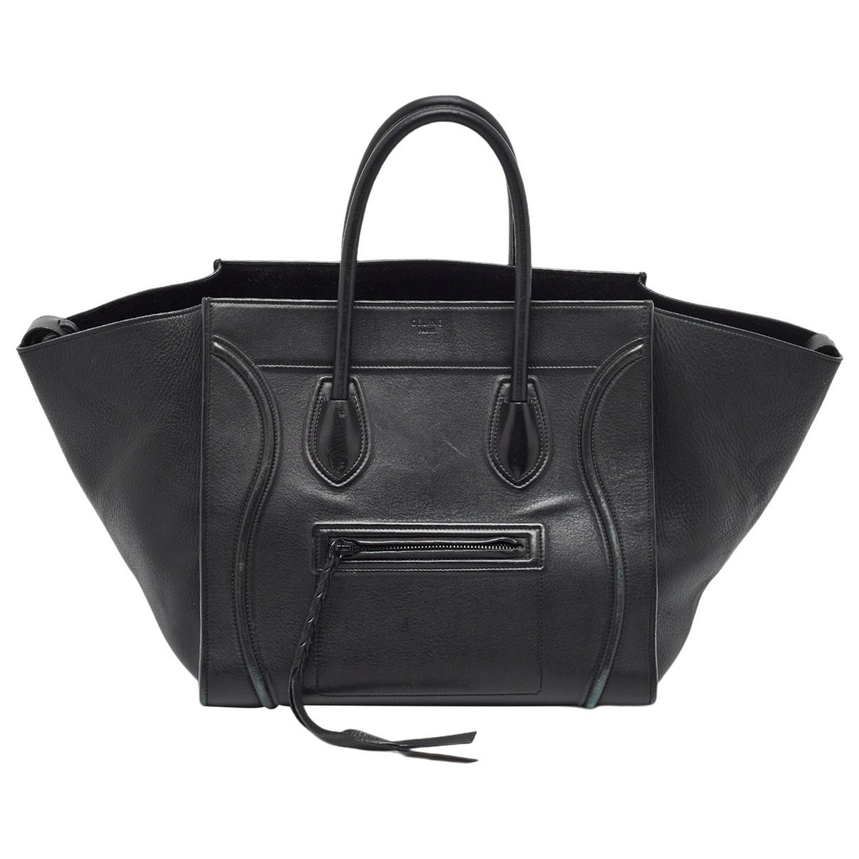 Luggage leather tote
