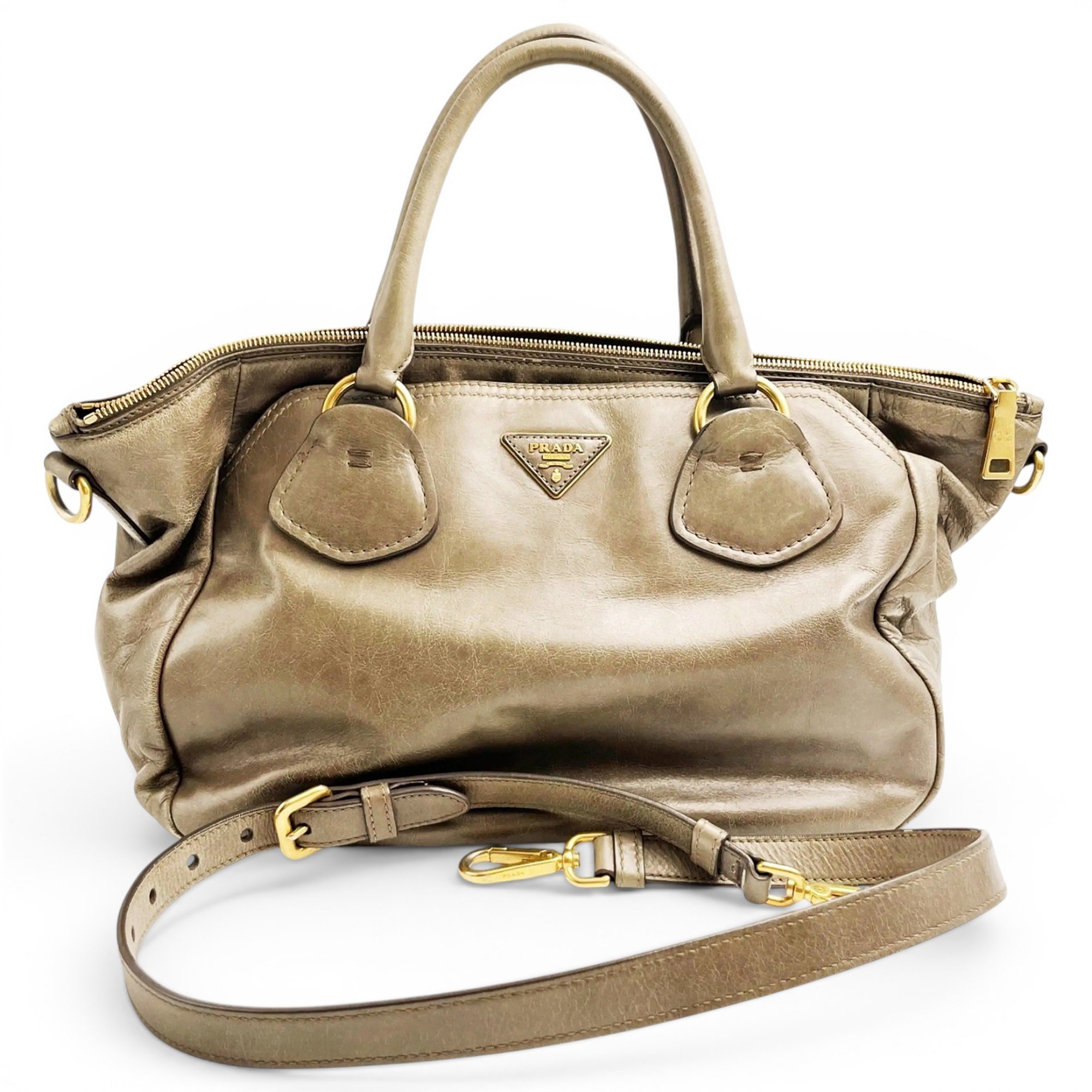 Leather handbag