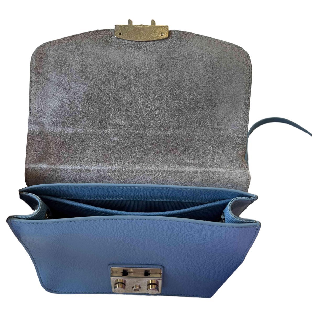 Metropolis leather clutch bag