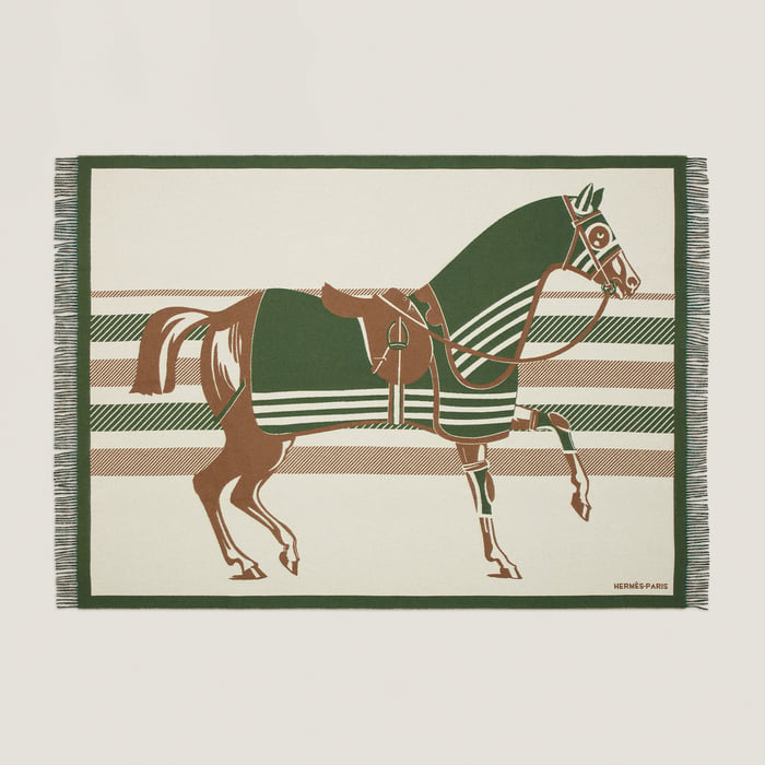 Cheval a La Couverture Blanket
