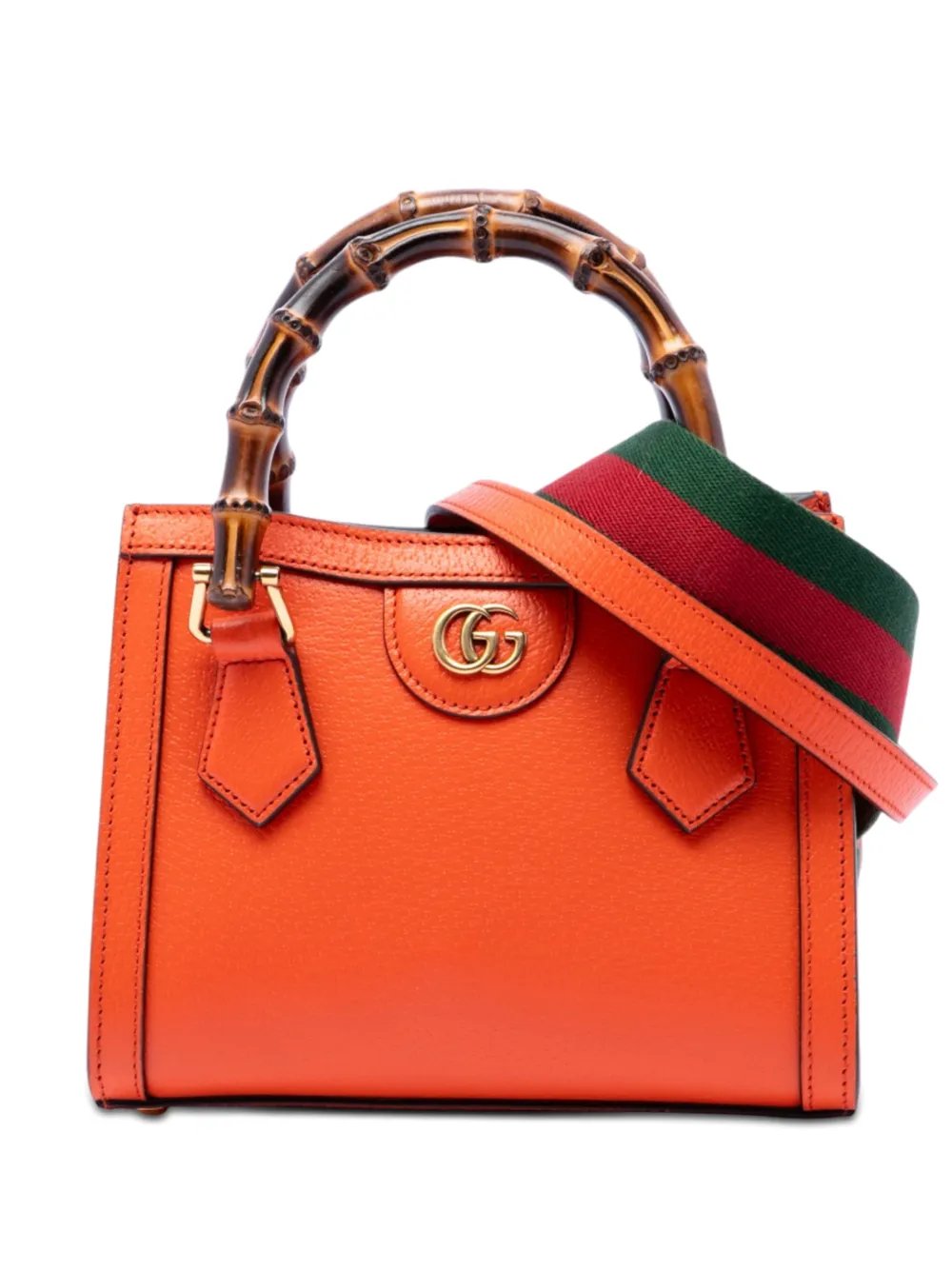 2021-2026 Mini Calfskin Bamboo Diana satchel