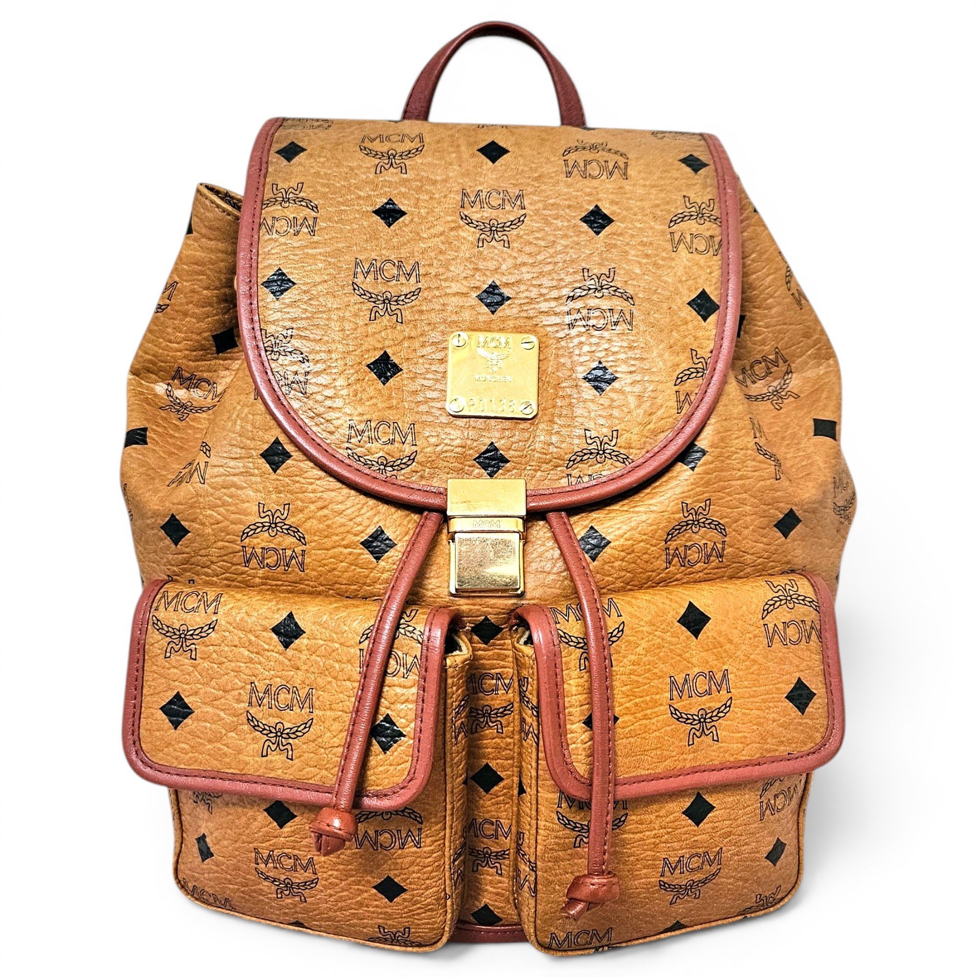 Leather backpack