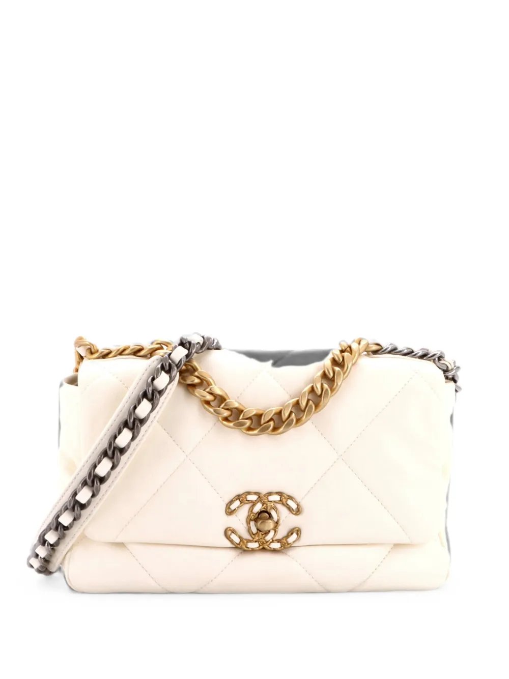 19 Flap Bag Quilted Leather Medium crossbody bag