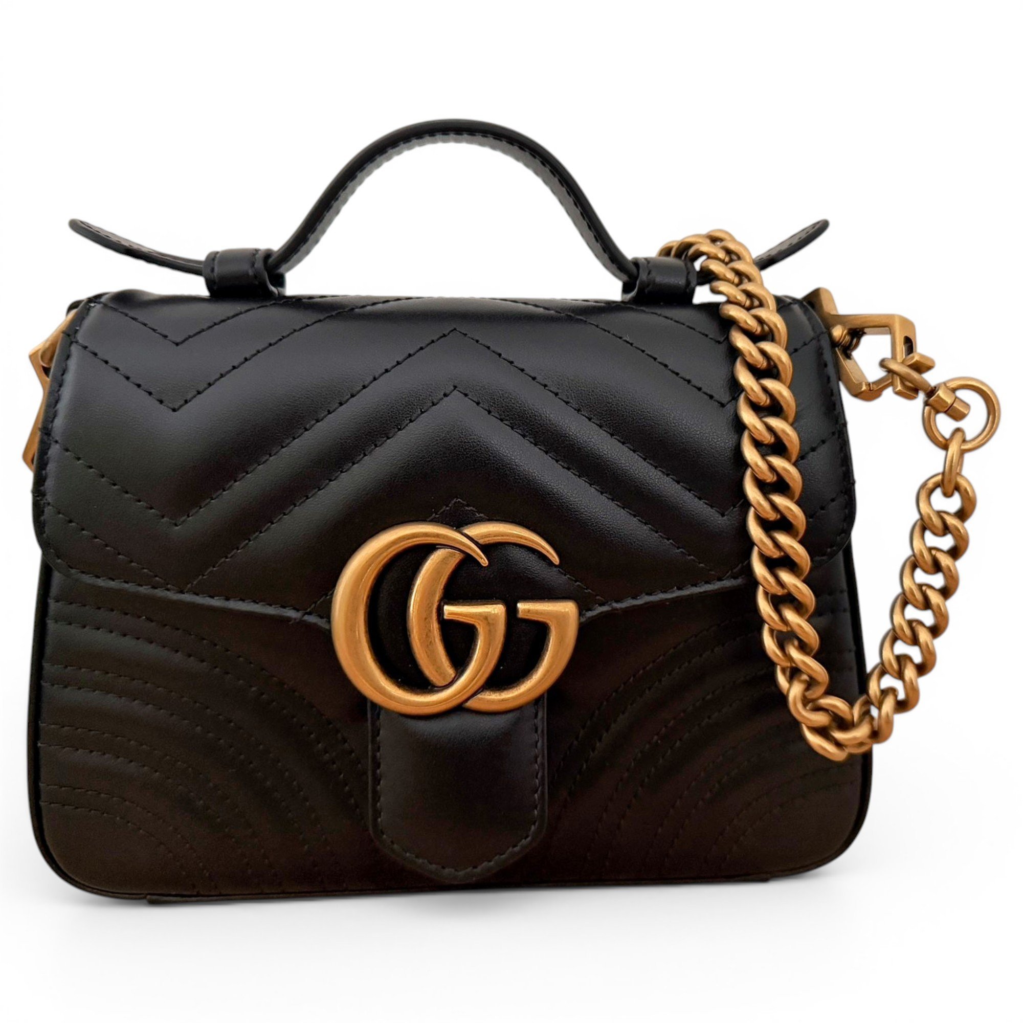 GG Marmont Flap leather handbag