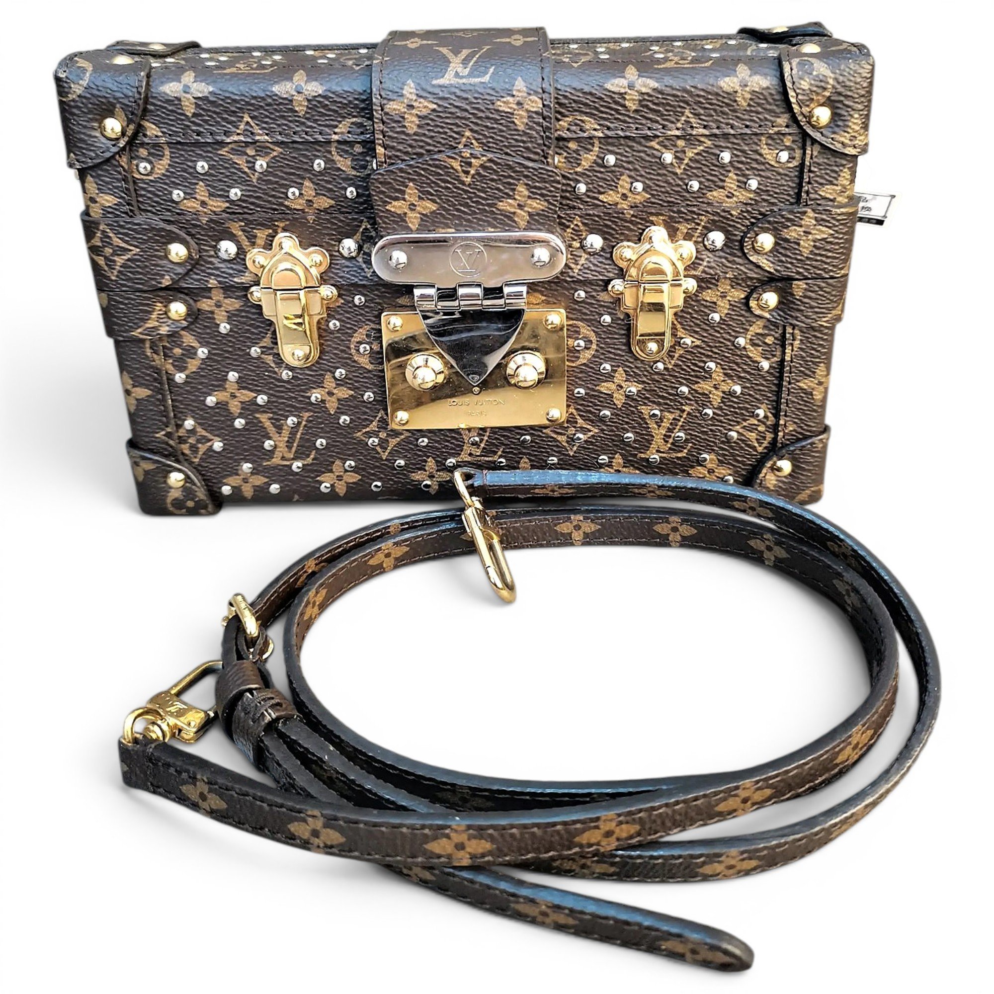 Petite Malle vinyl handbag