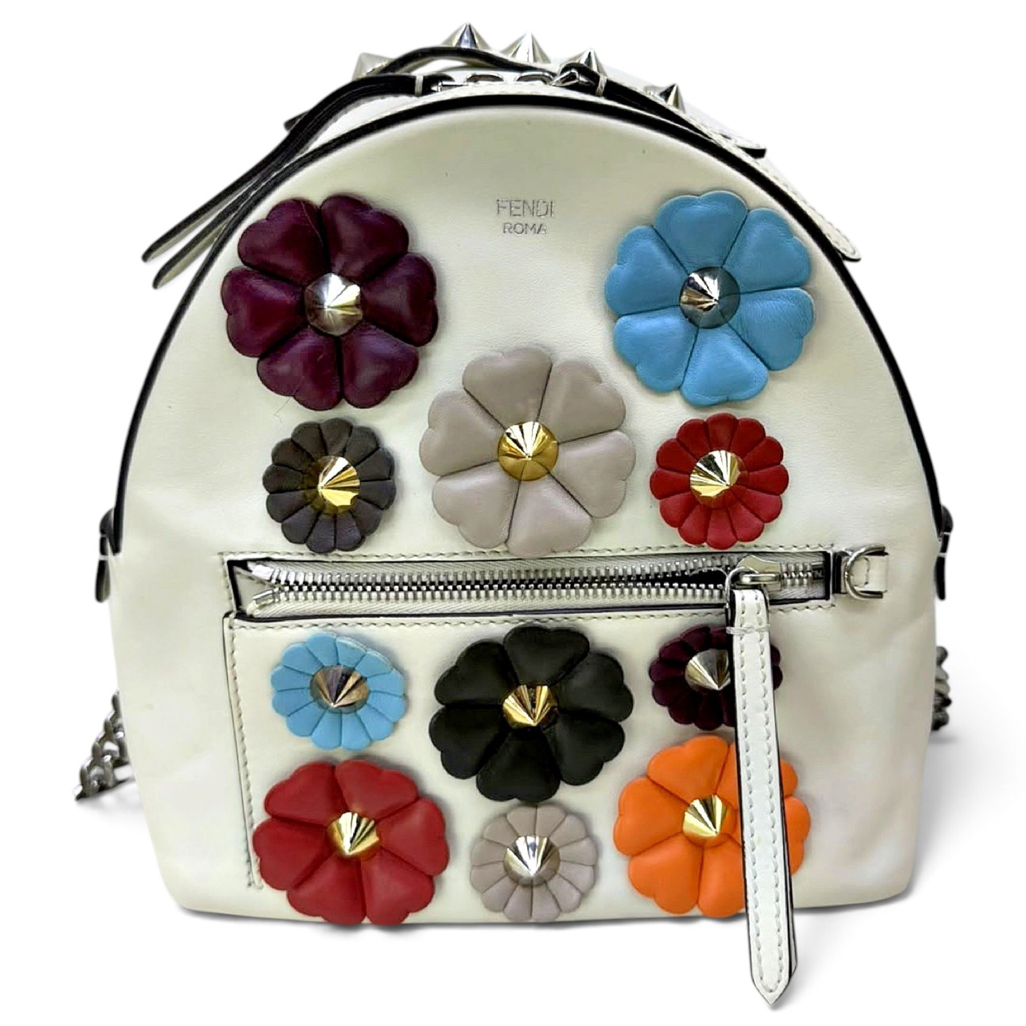 Back to school leather backpack