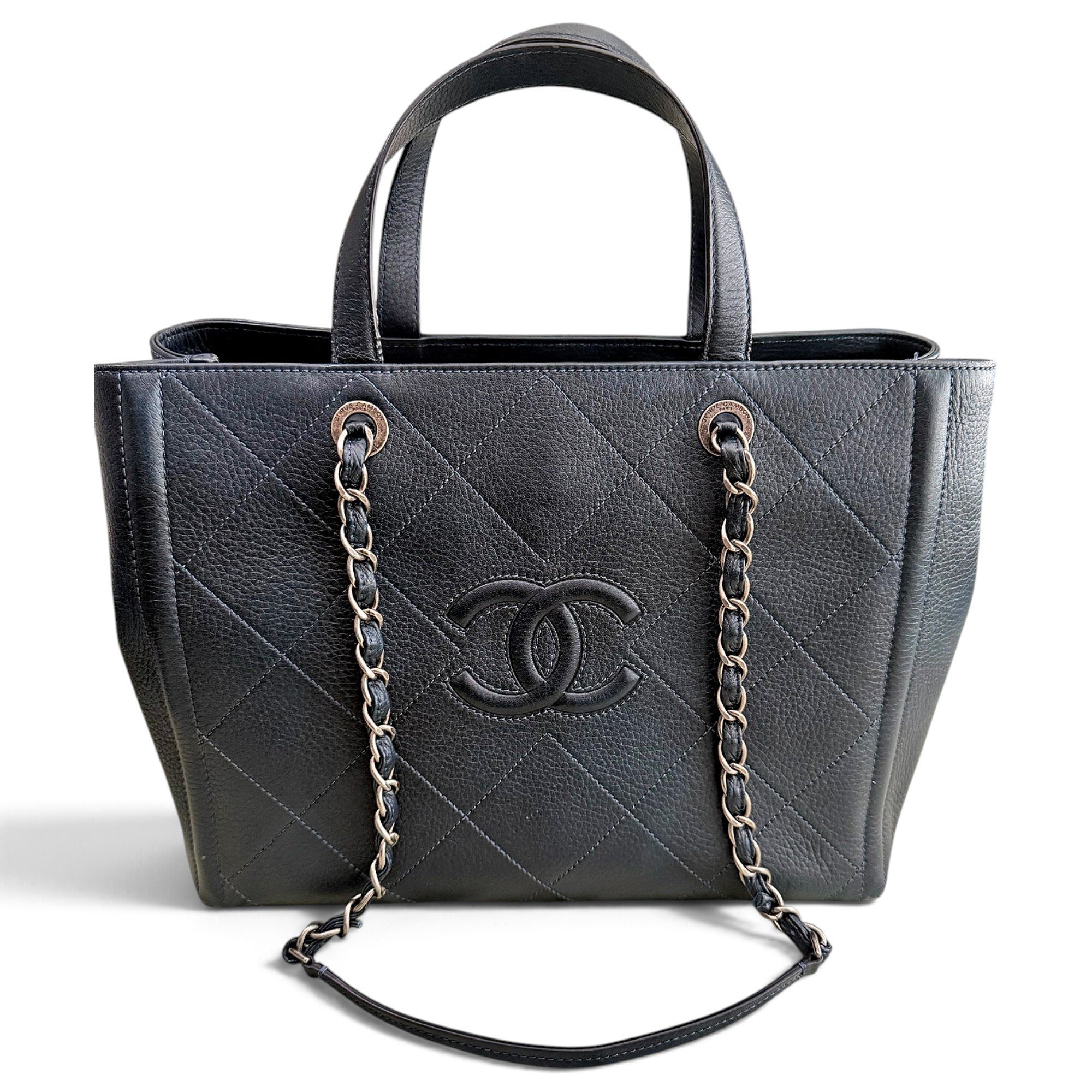 Grand shopping leather tote