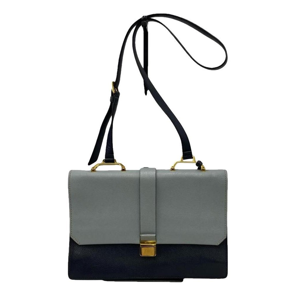 Madras leather handbag