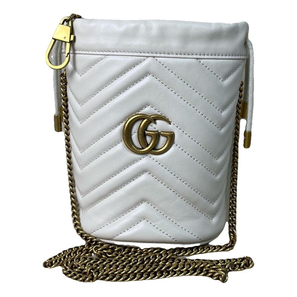 GG Marmont Chain Bucket leather handbag