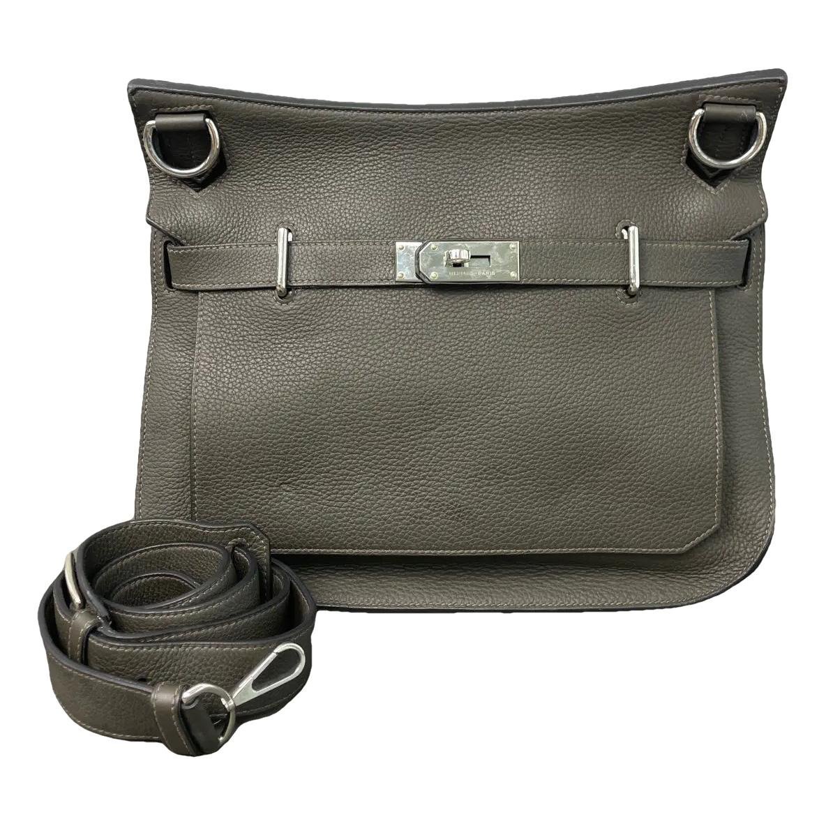 Hermes Jypsiere Handbag Clemence Leather