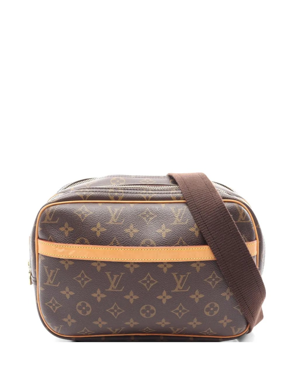 2002 PM Reporter Monogram leather-trim shoulder bag