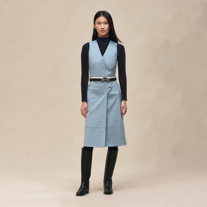 Bleu Adriatique Wraparound Dress