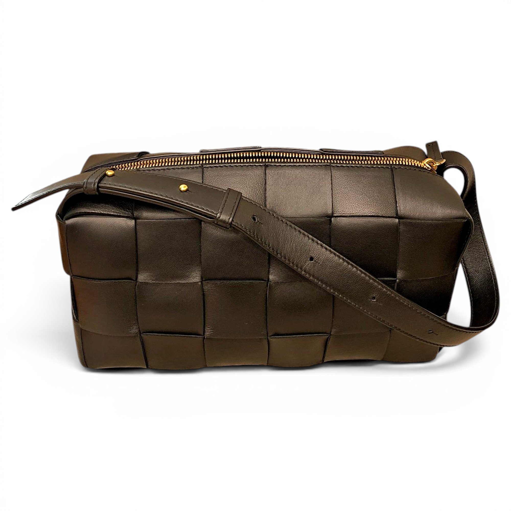 Brick Cassette leather handbag