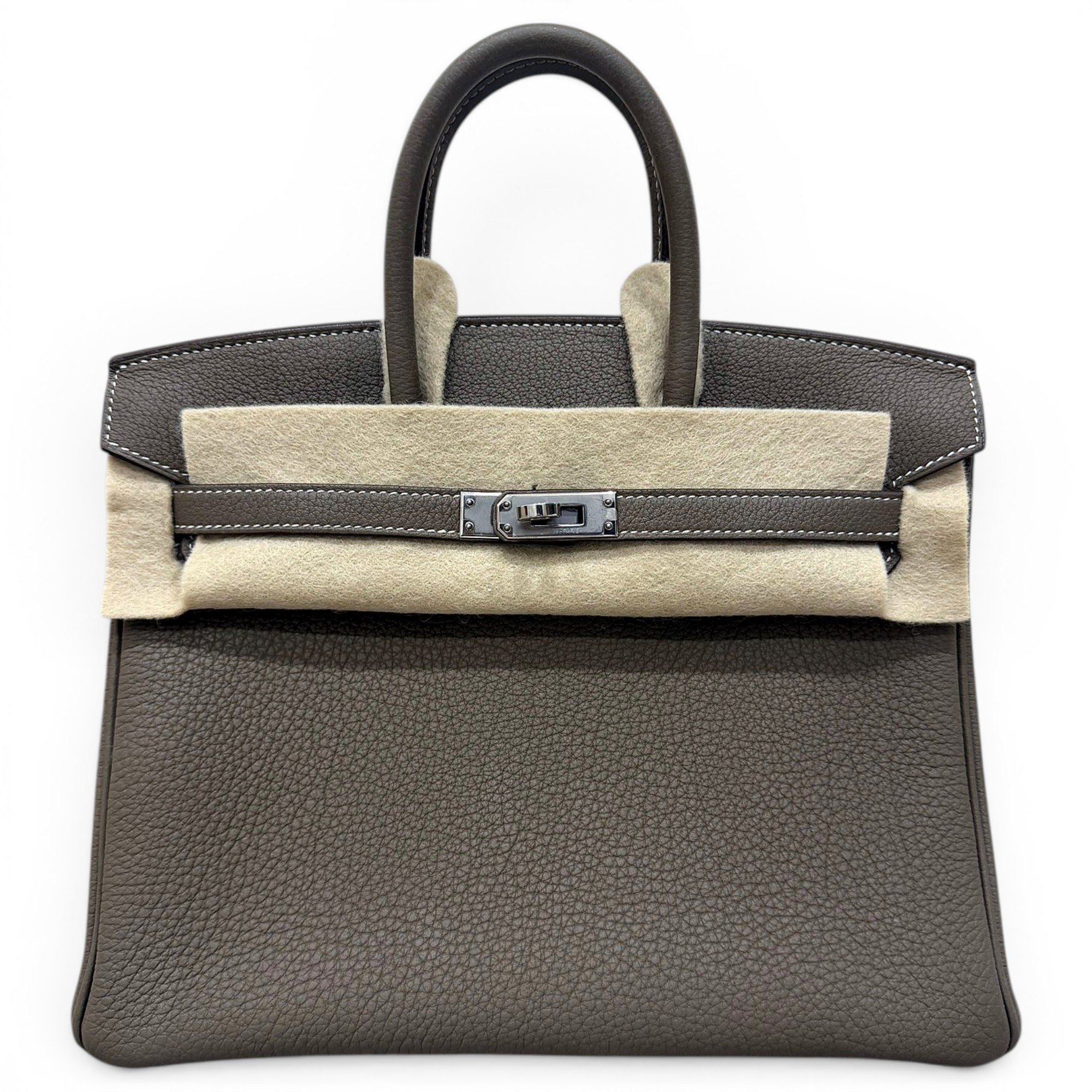 Birkin 25 leather handbag