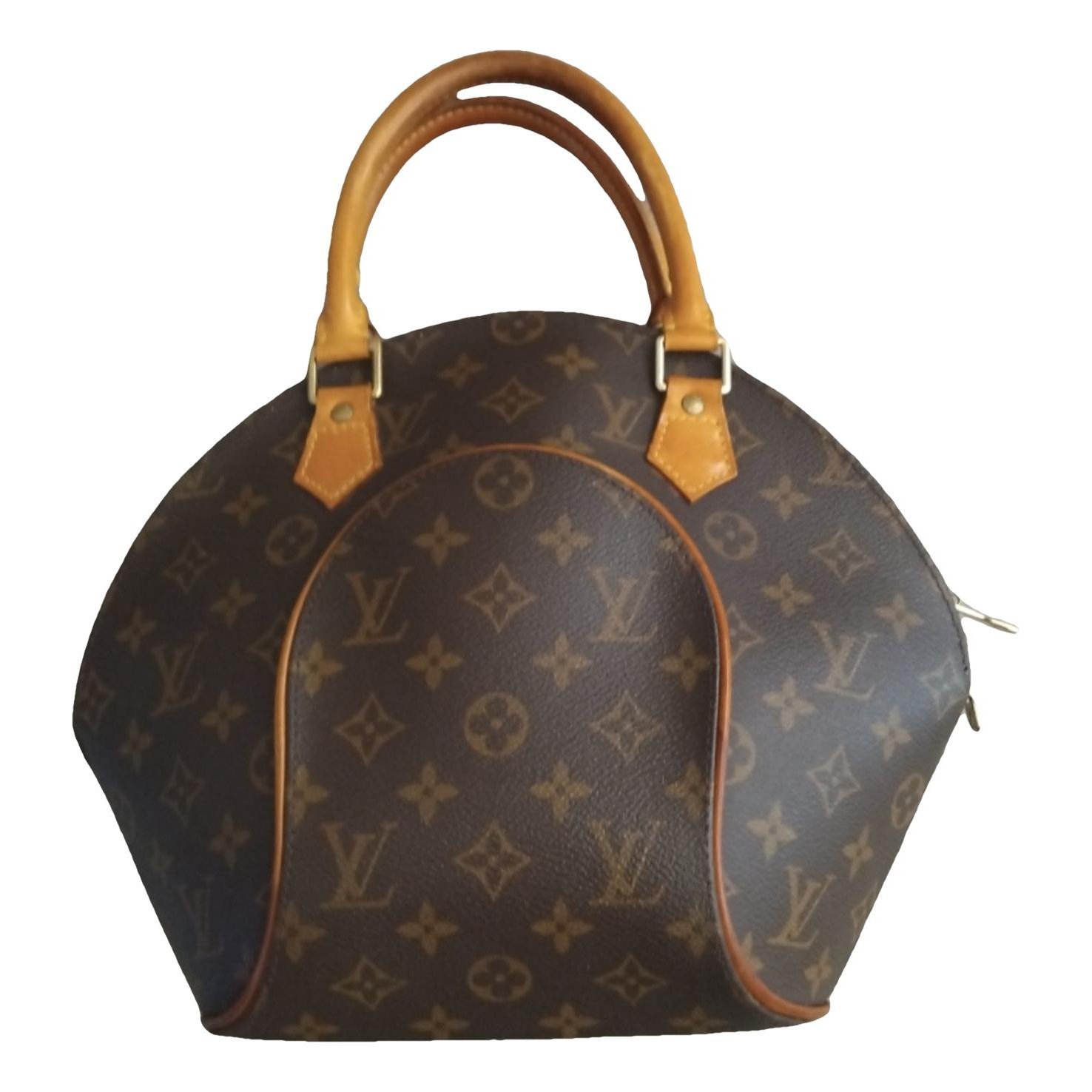 Ellipse leather handbag