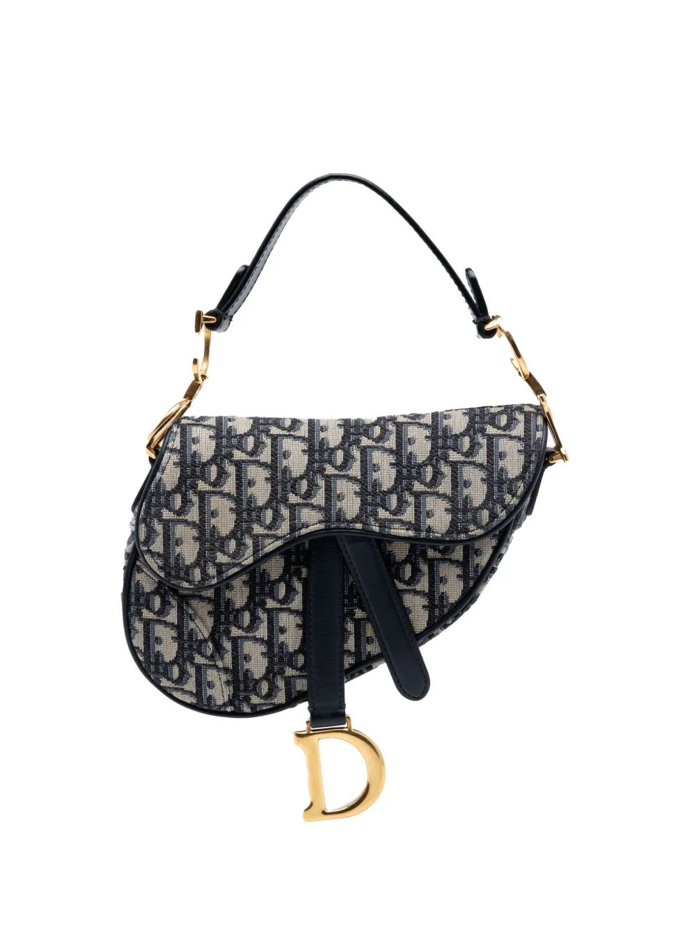 2018 Mini Oblique Canvas Saddle Bag satchel
