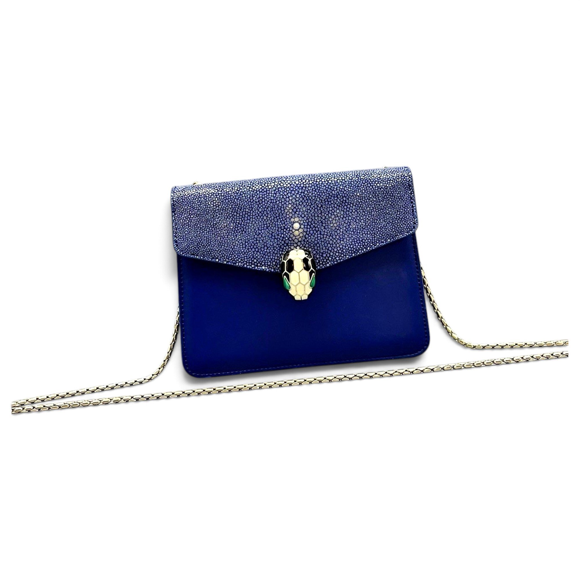 Serpenti leather handbag