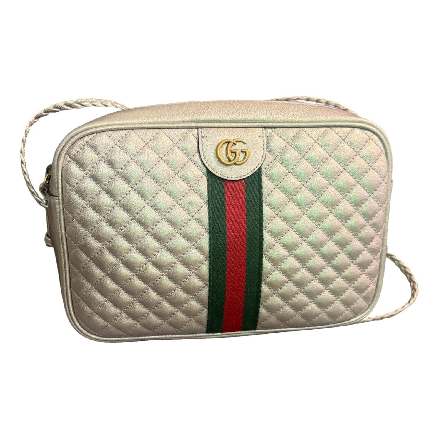 Laminated leather handbag