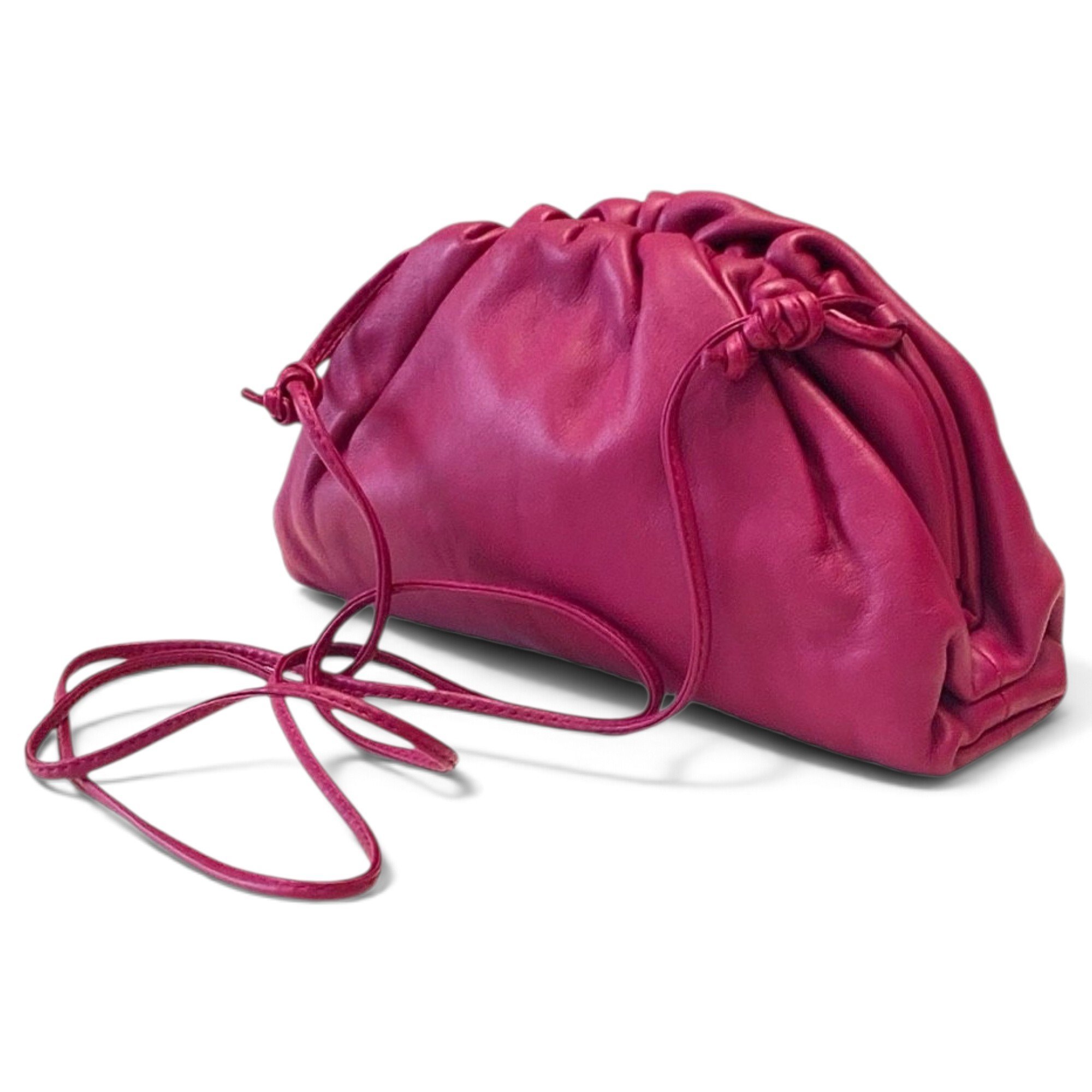 Pouch leather crossbody bag
