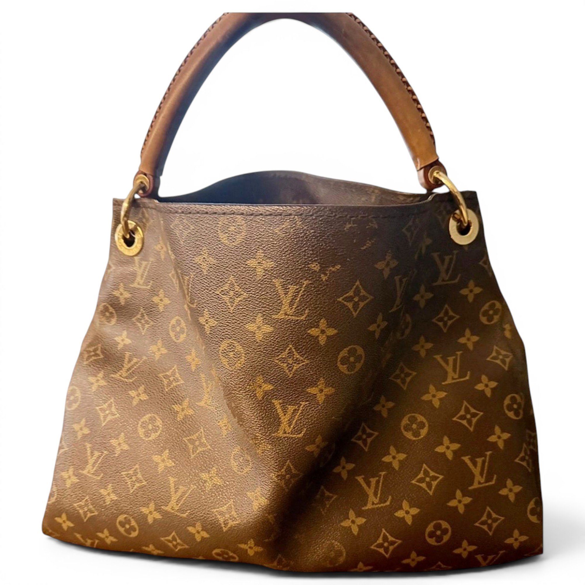Artsy leather tote