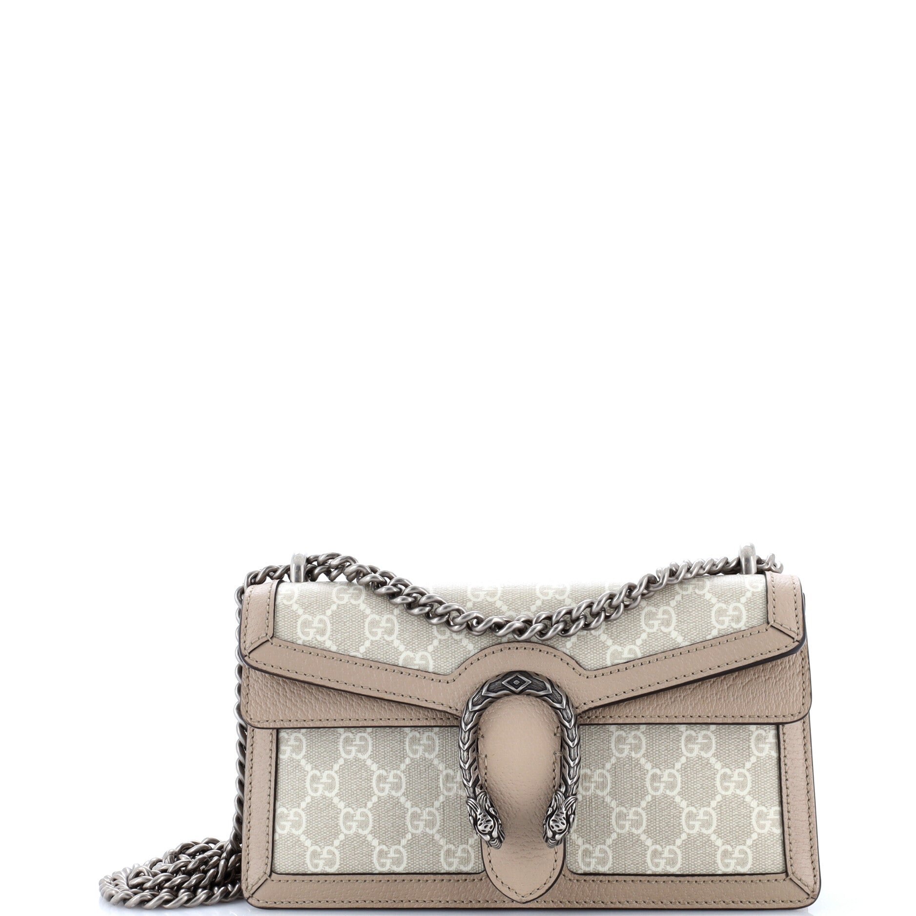 Dionysus Bag GG Coated Canvas with Leather Small