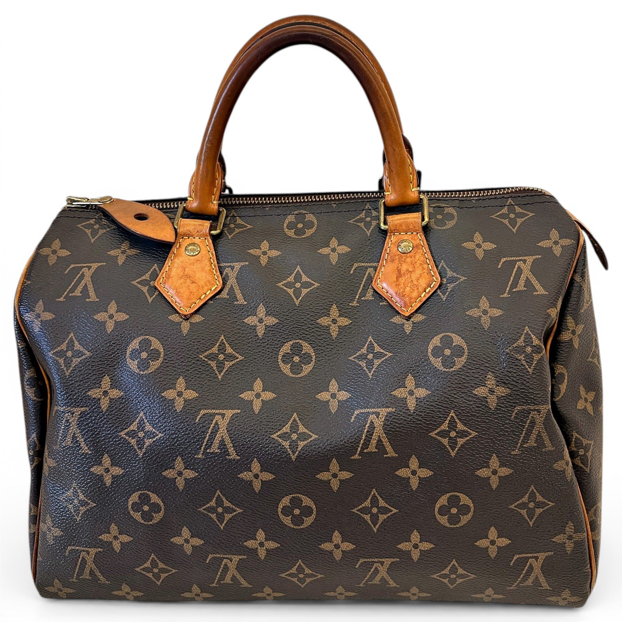 Speedy leather handbag