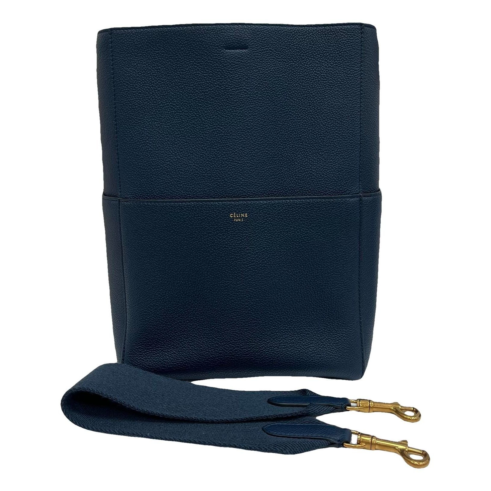 Seau Sangle leather handbag