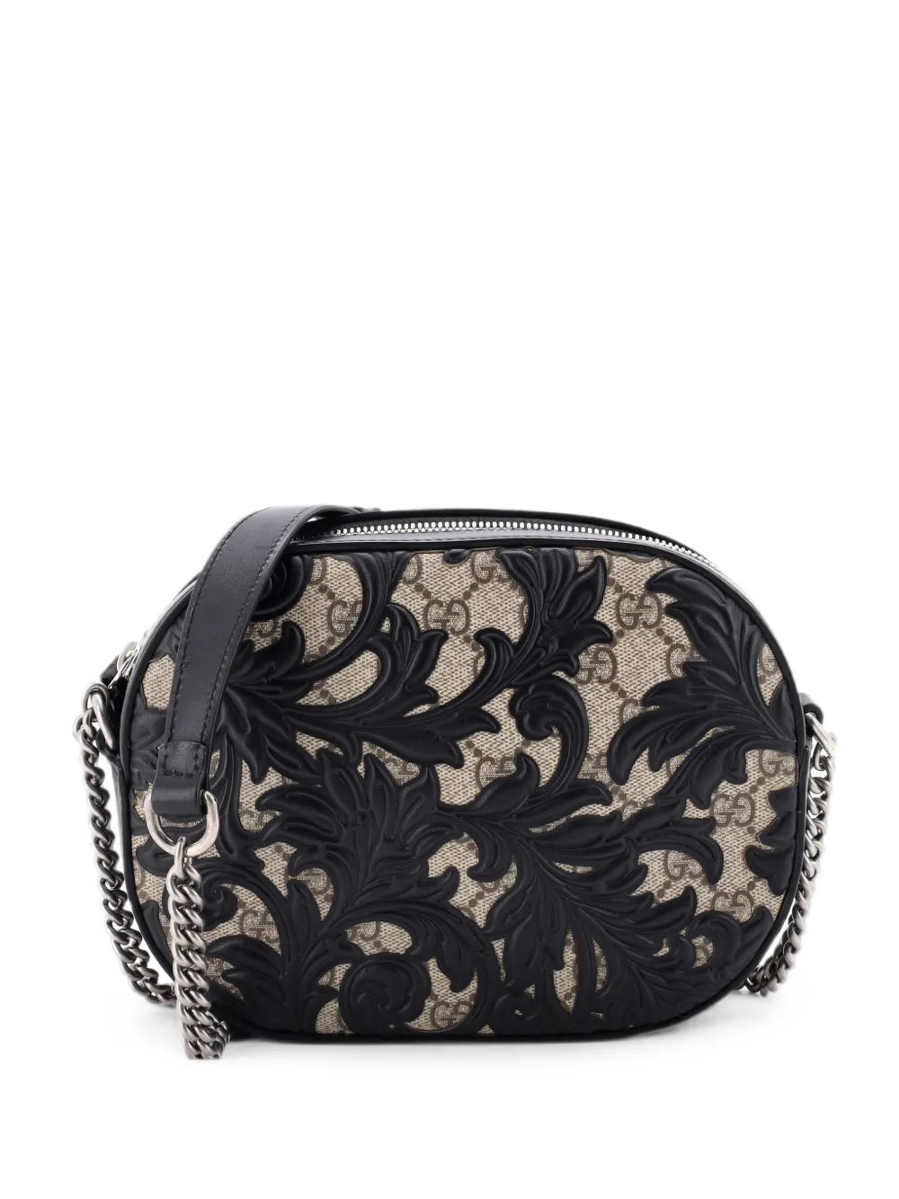 Chain Arabesque GG Coated Canvas with Leather Mini crossbody bag