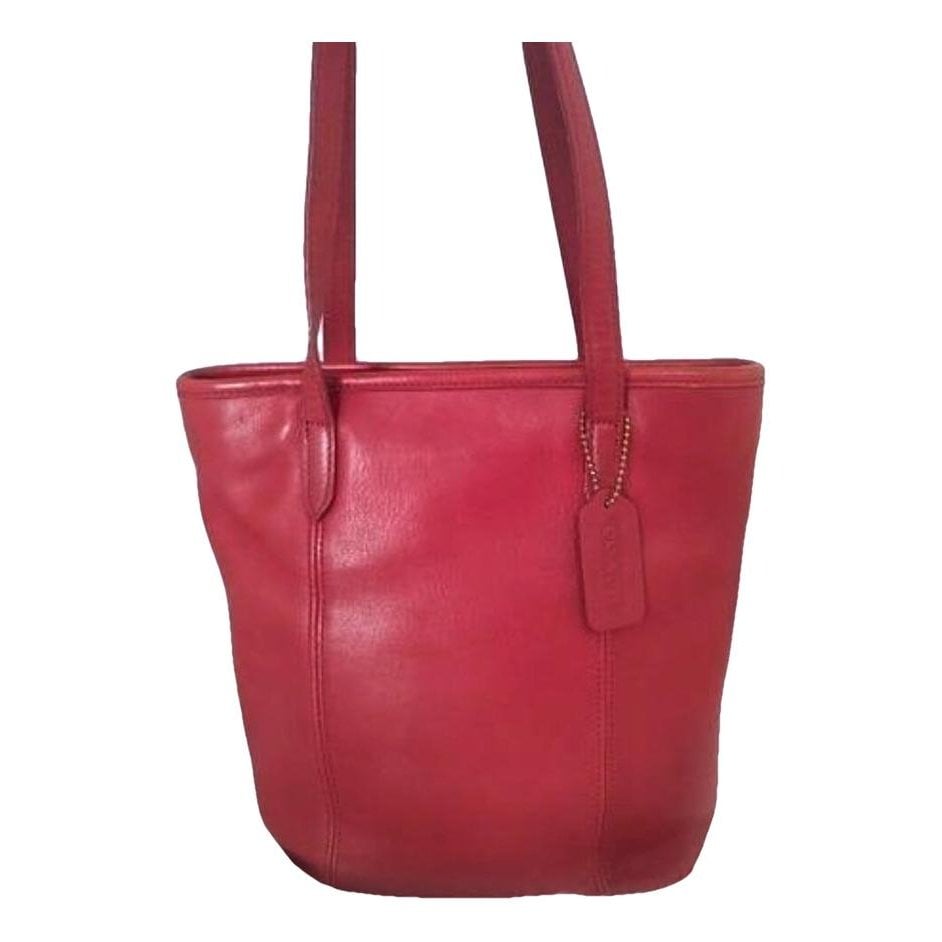 Leather tote