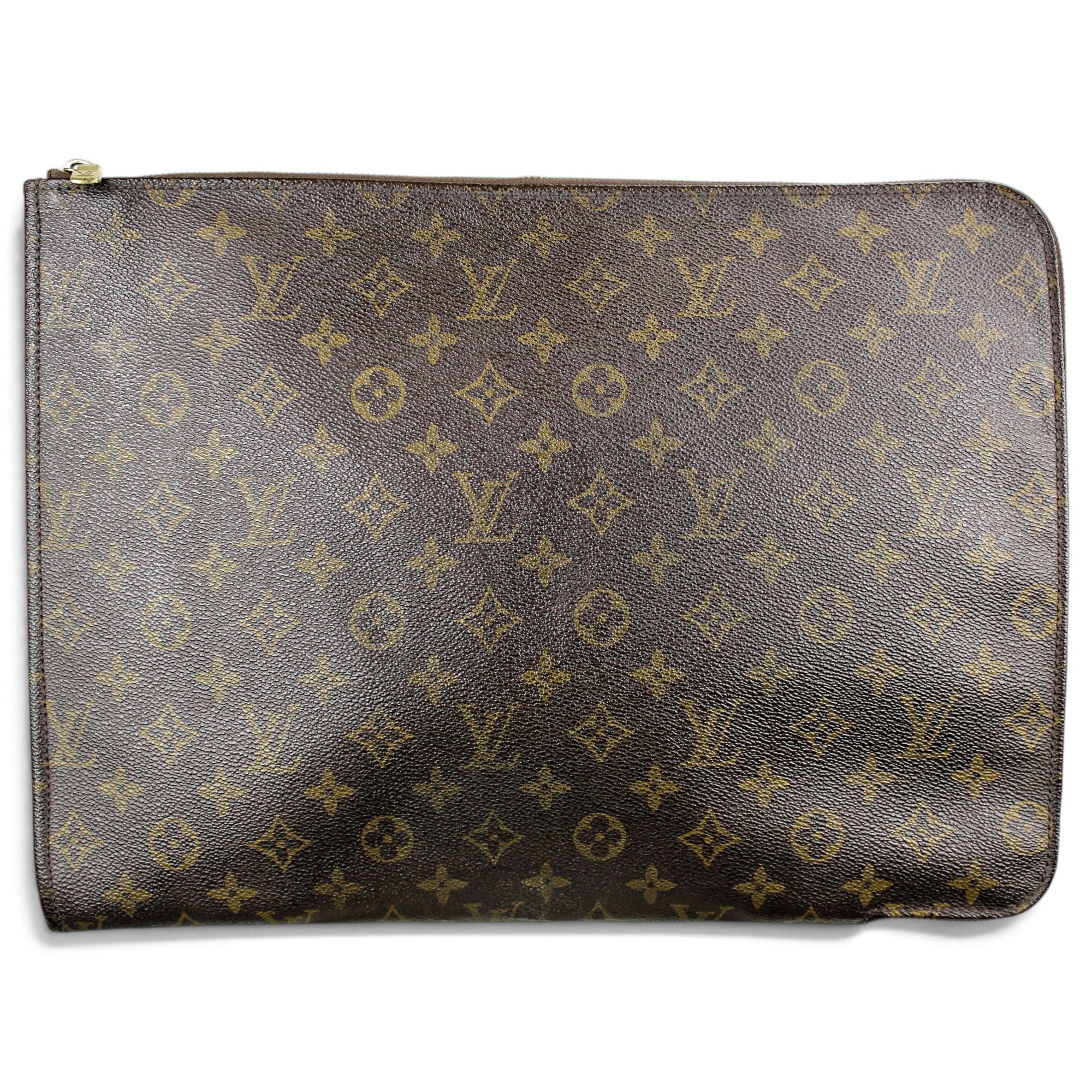 Leather clutch bag