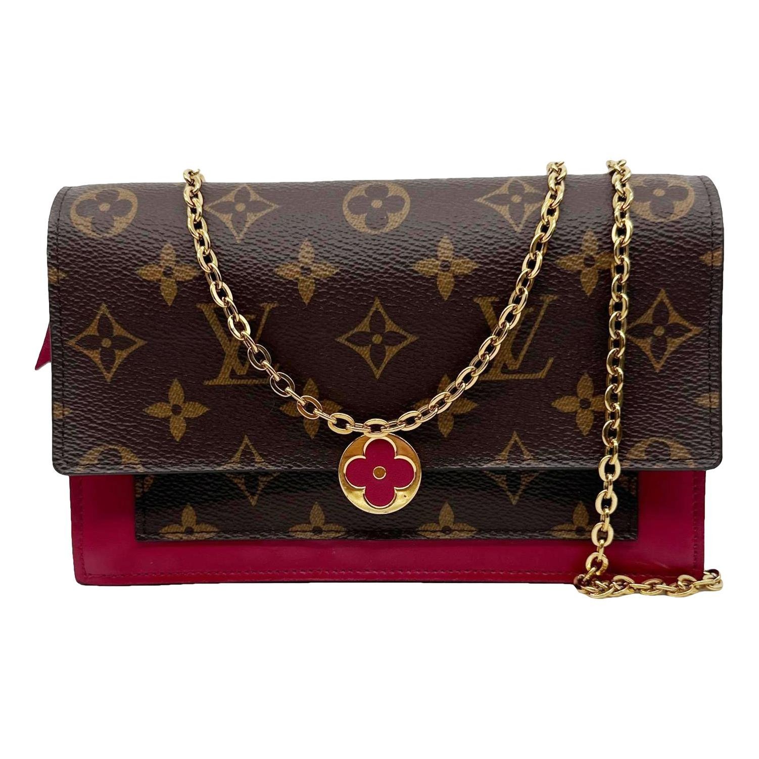 Chaîne Flore cloth clutch bag