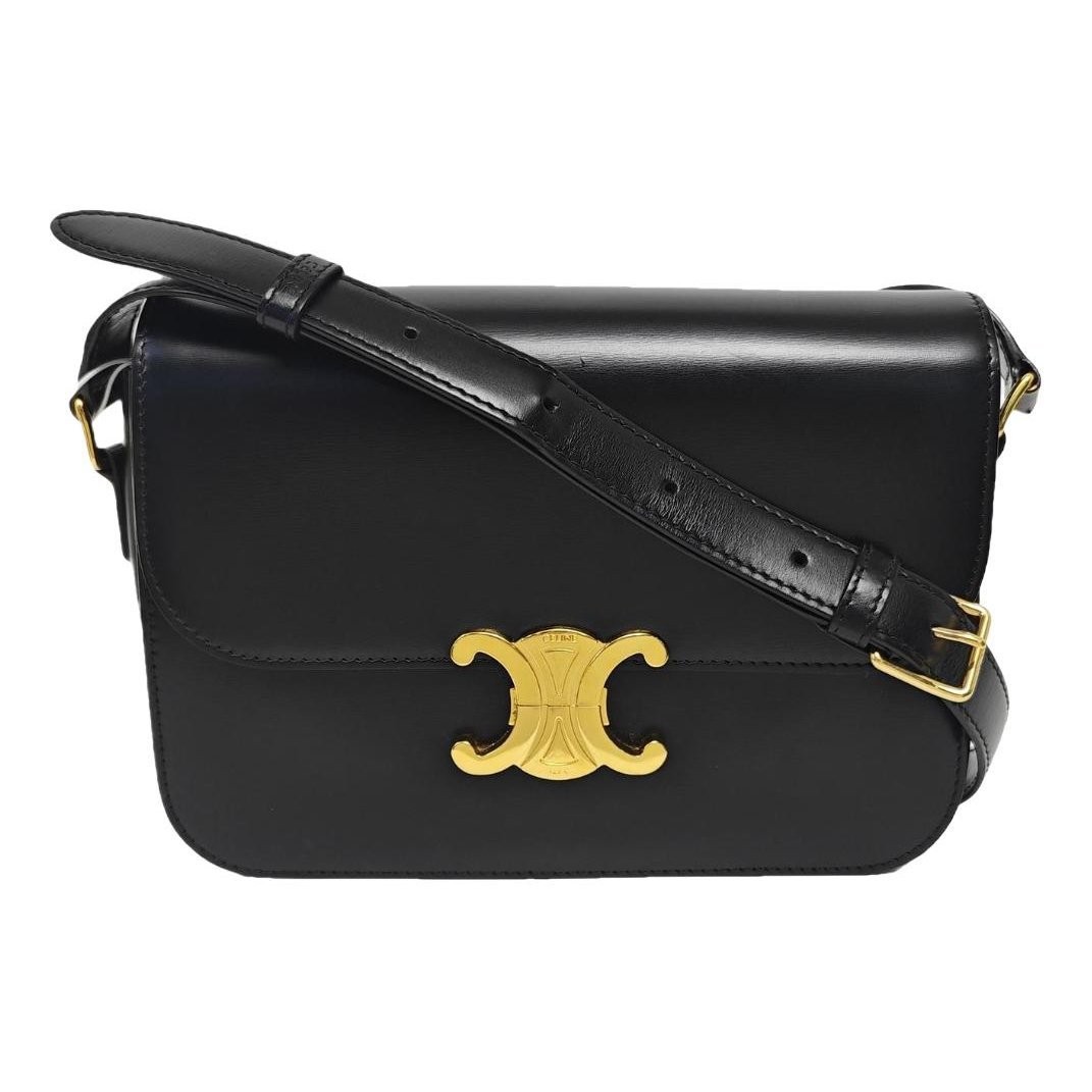 Triomphe leather handbag