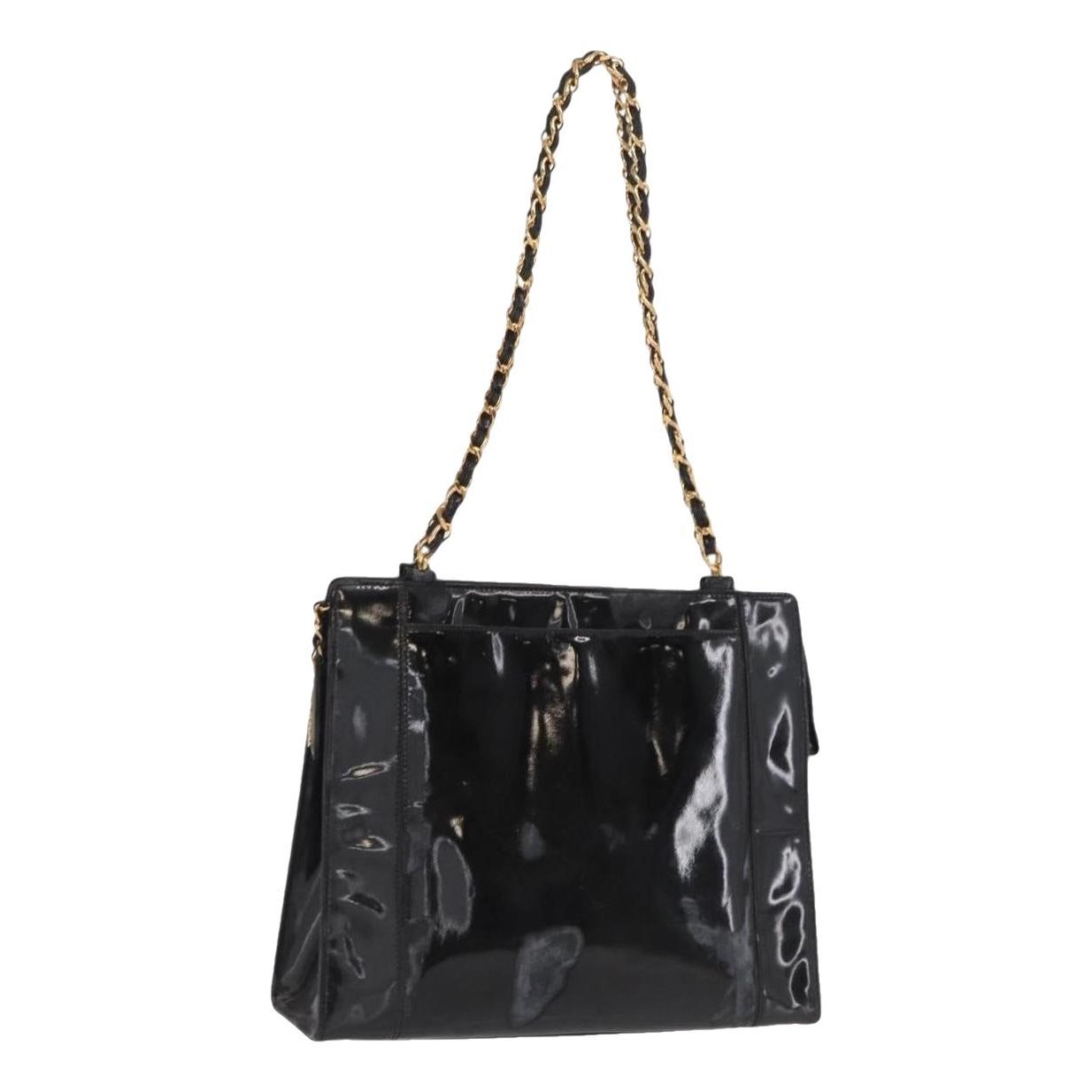 Patent leather handbag