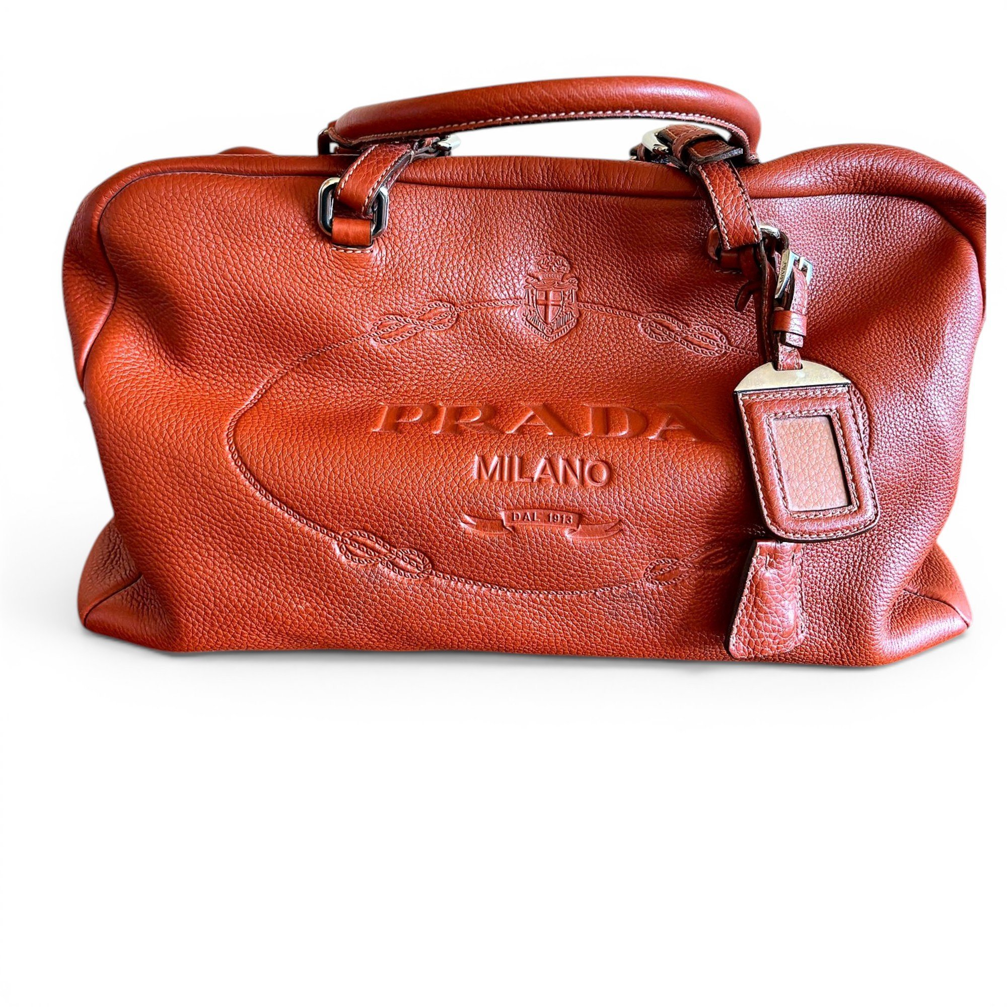 Leather bowling bag