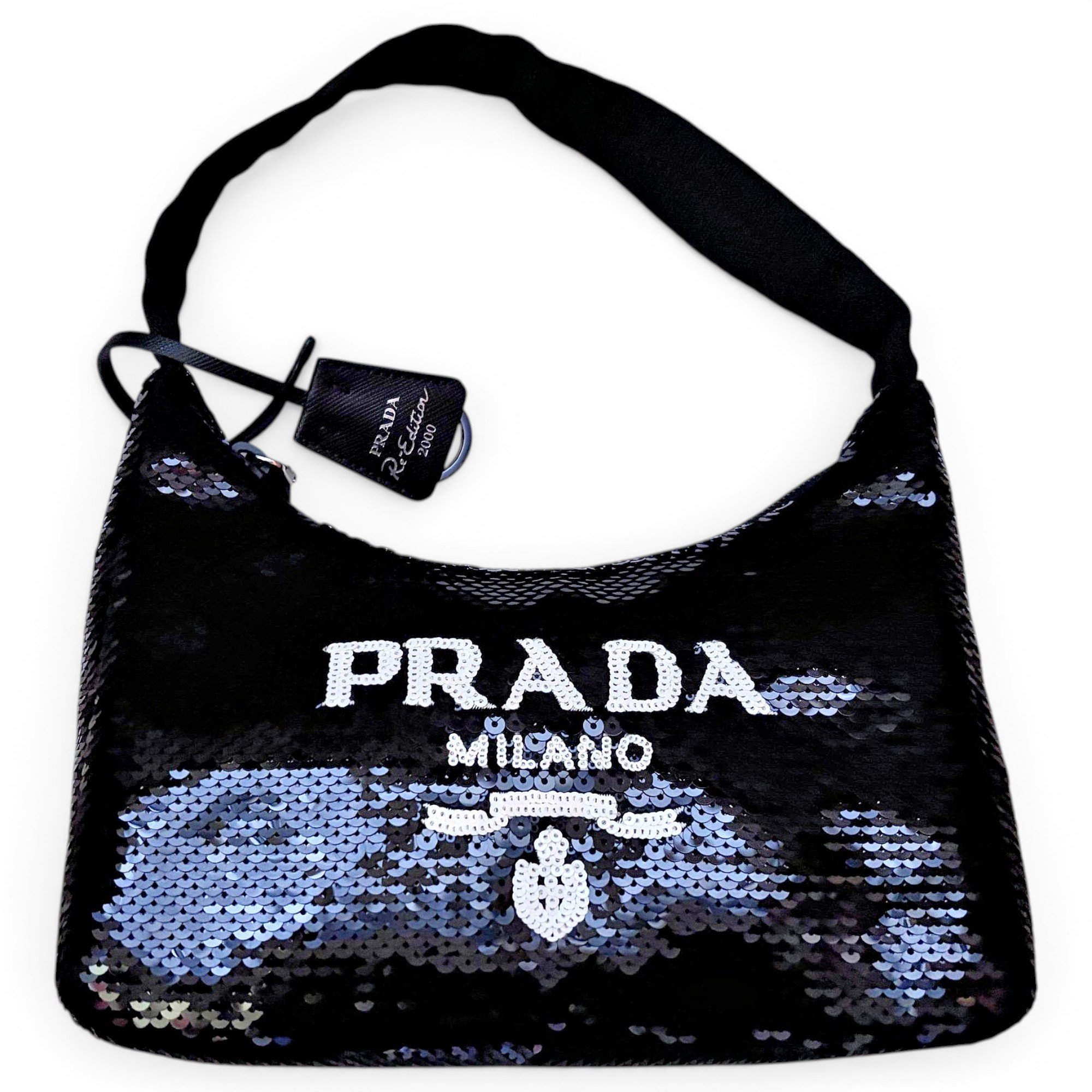 Re-Edition 2000 glitter handbag