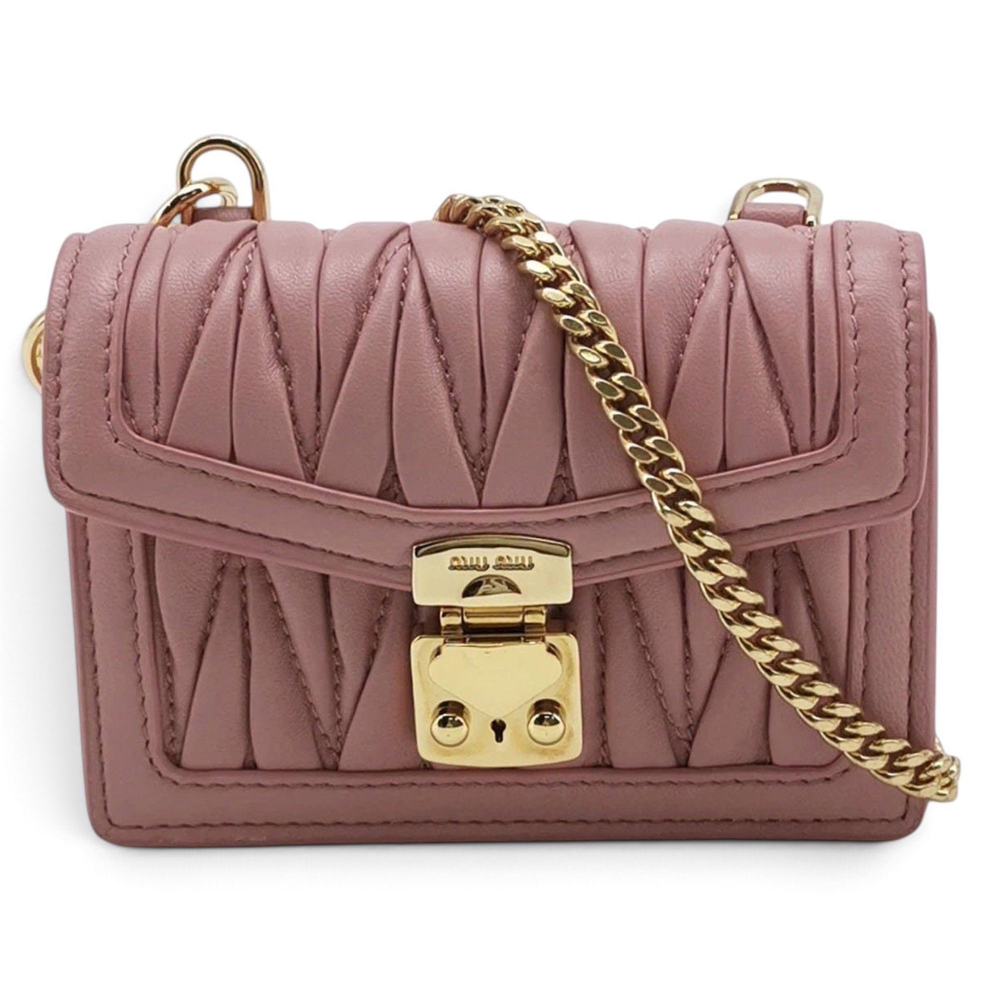 Miu Logo leather handbag