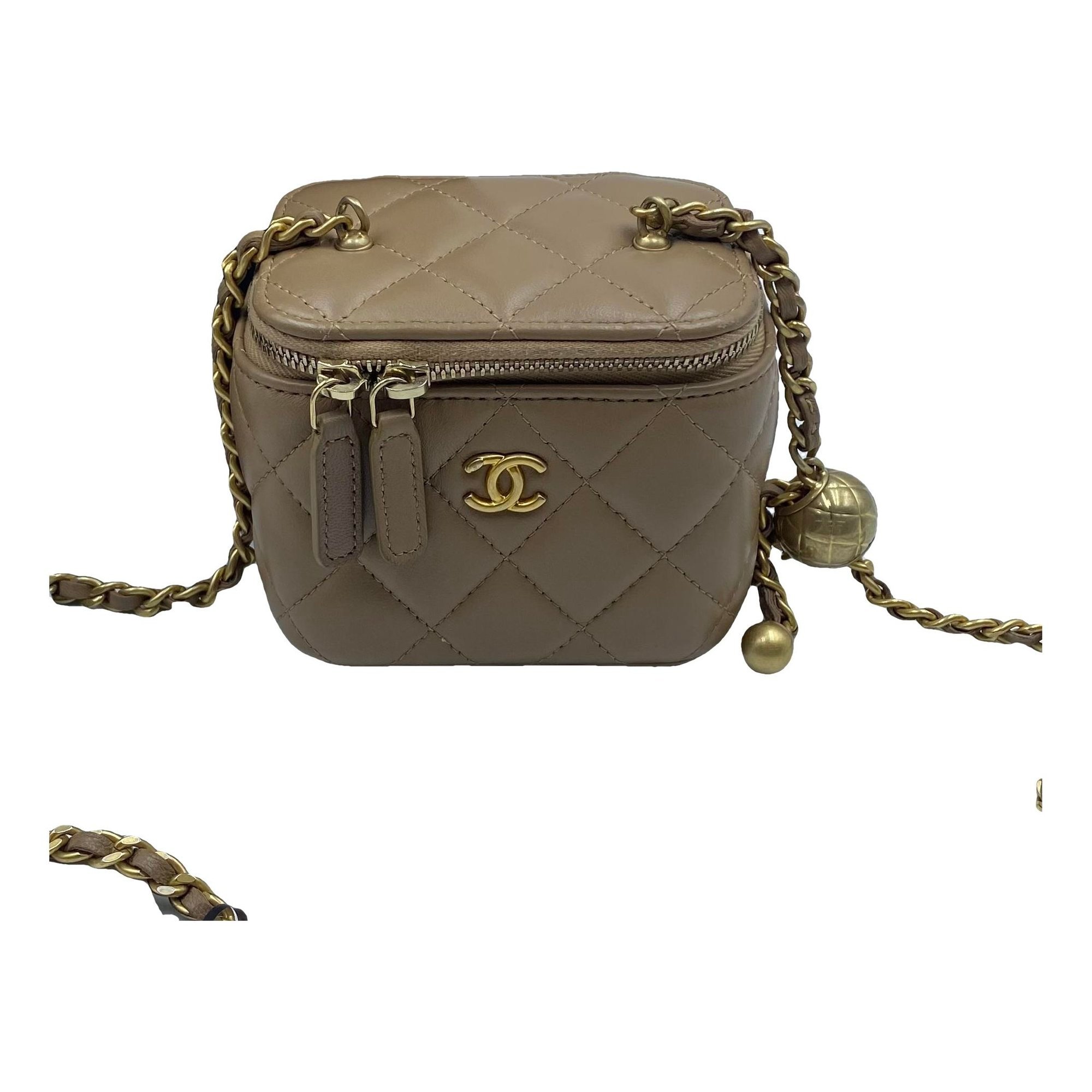 Trendy CC Vanity leather handbag