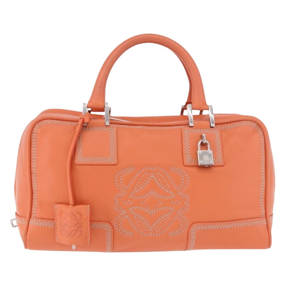 Anagram leather handbag