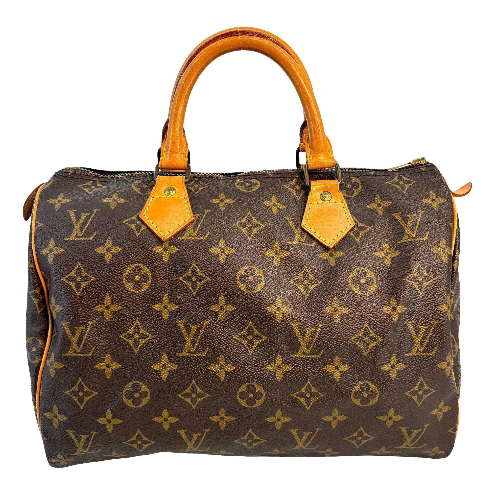 Speedy leather handbag