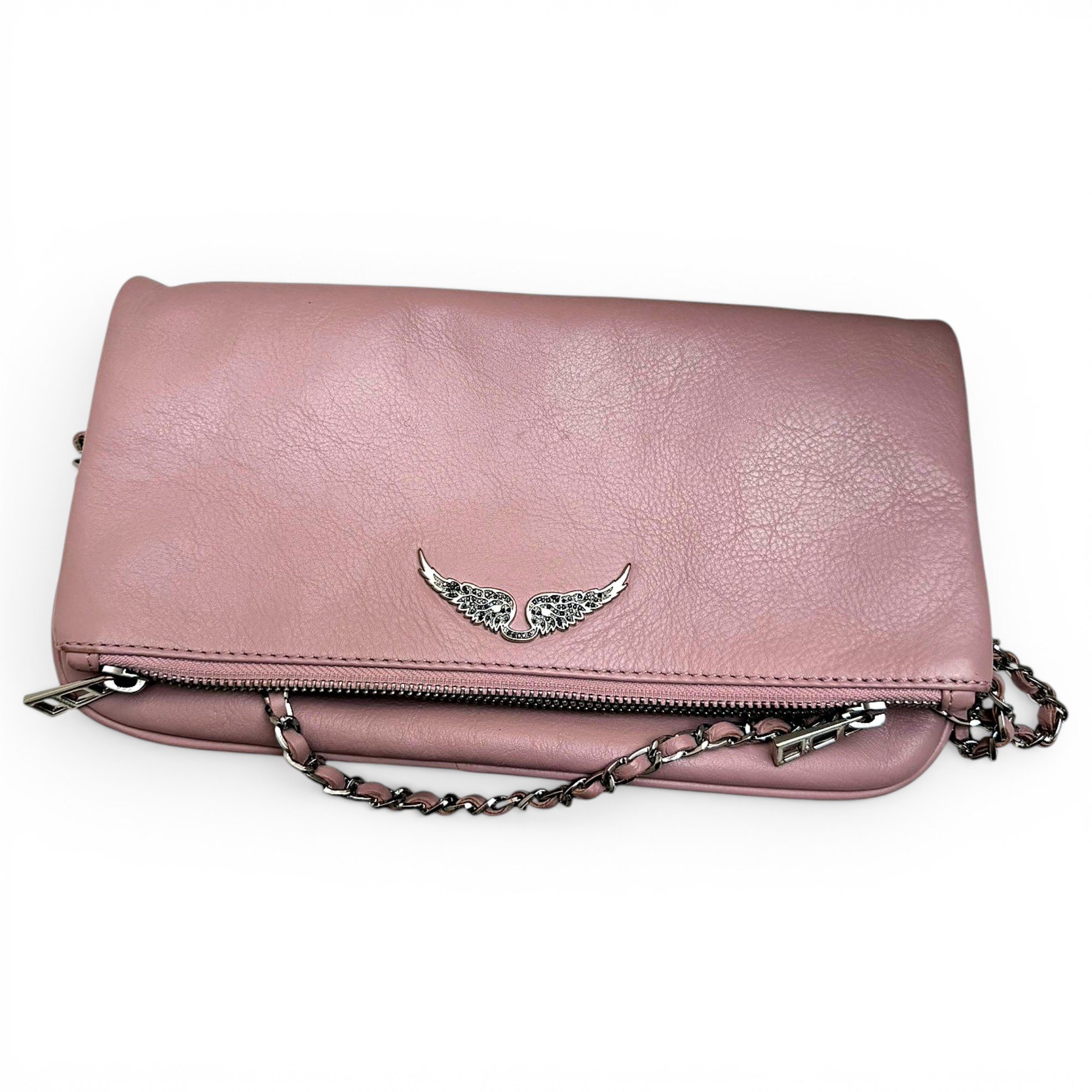 Rock pony-style calfskin clutch bag