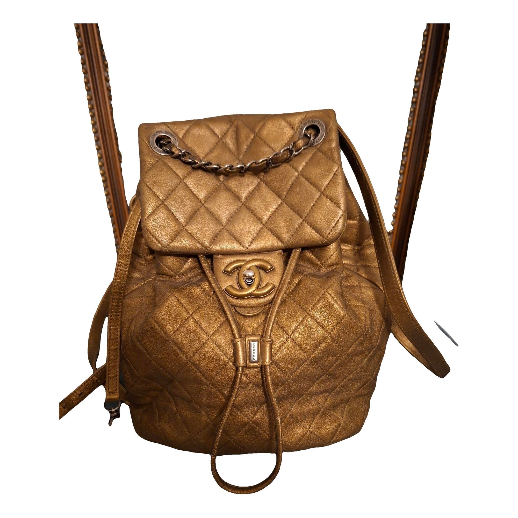 Leather backpack