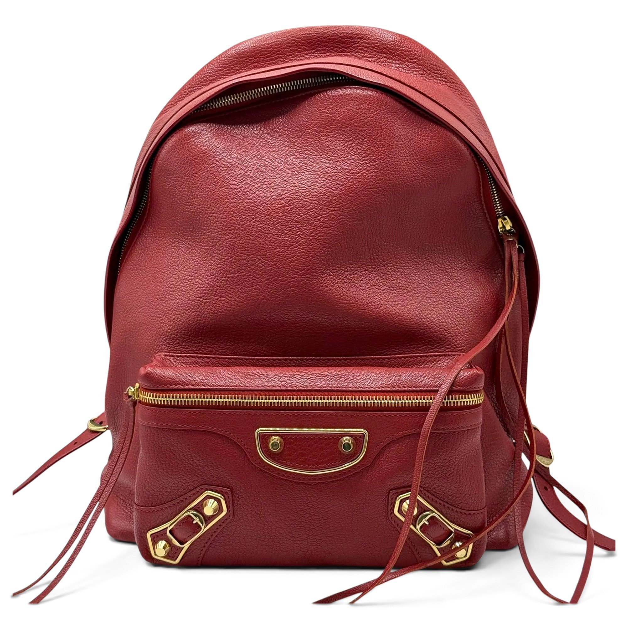 Leather backpack