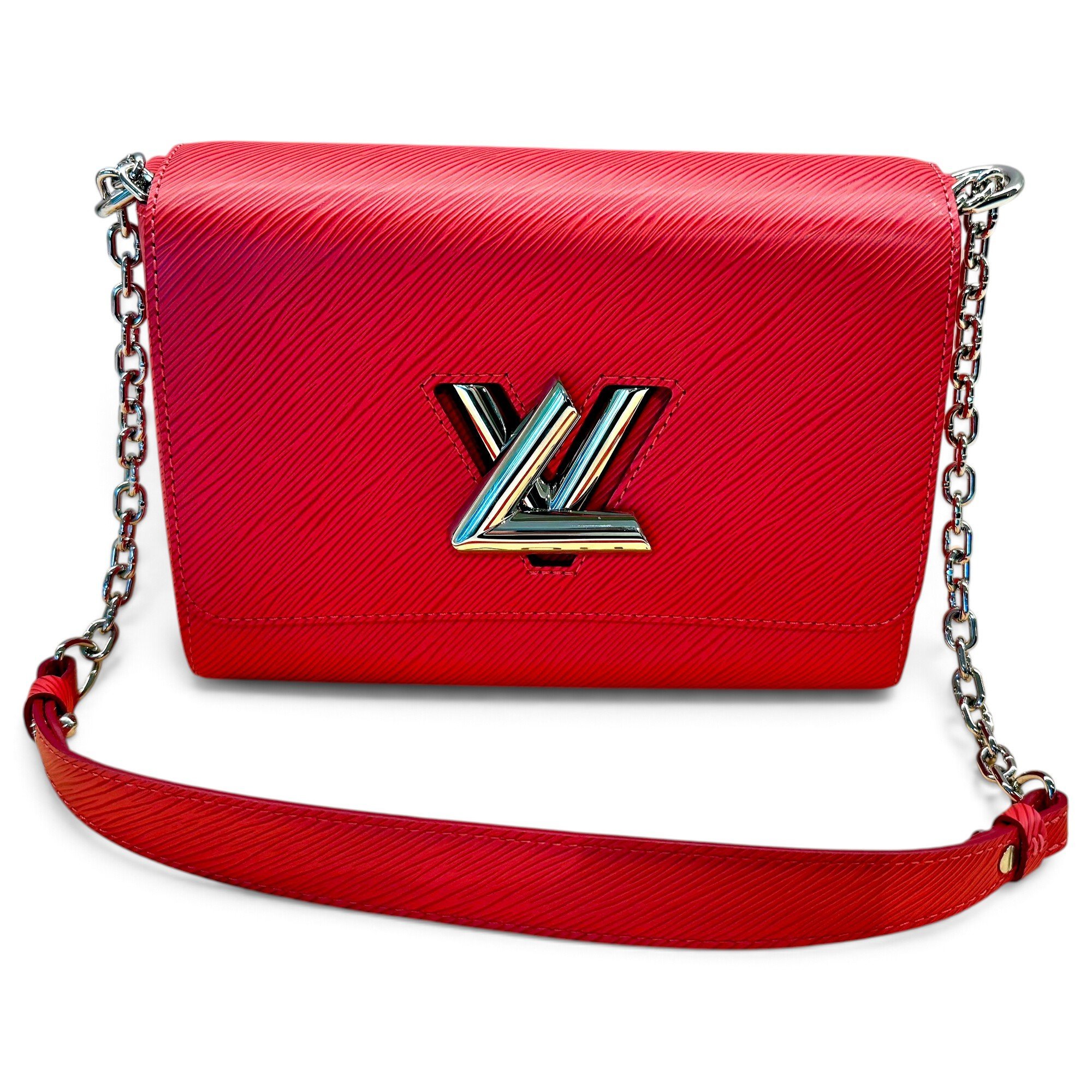 Twist leather handbag