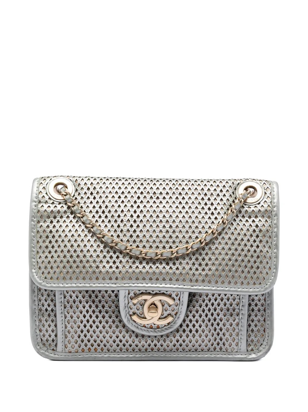 2012-2013 Small Perforated Calfskin Up In The Air Flap shoulder bag