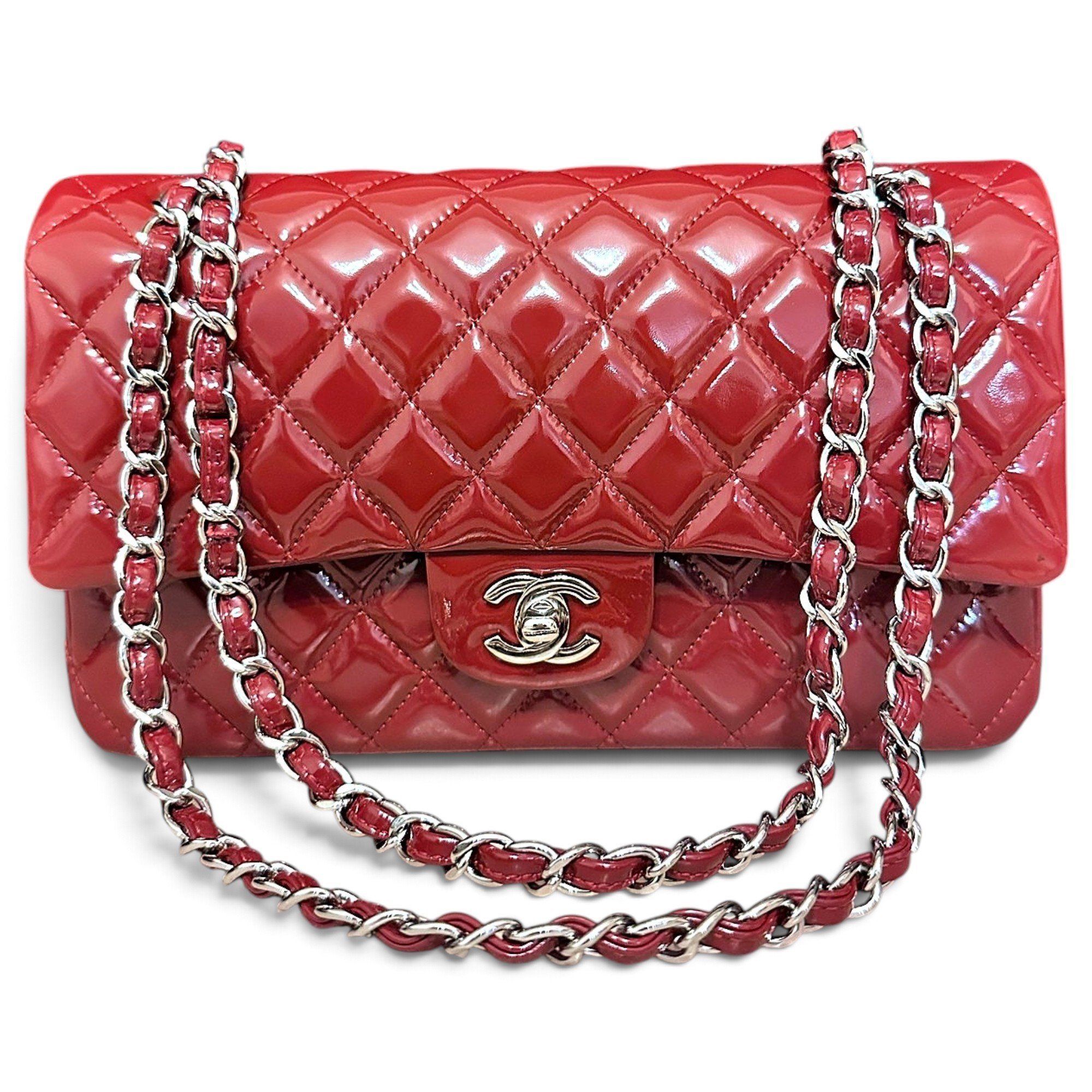 Timeless/Classique patent leather handbag