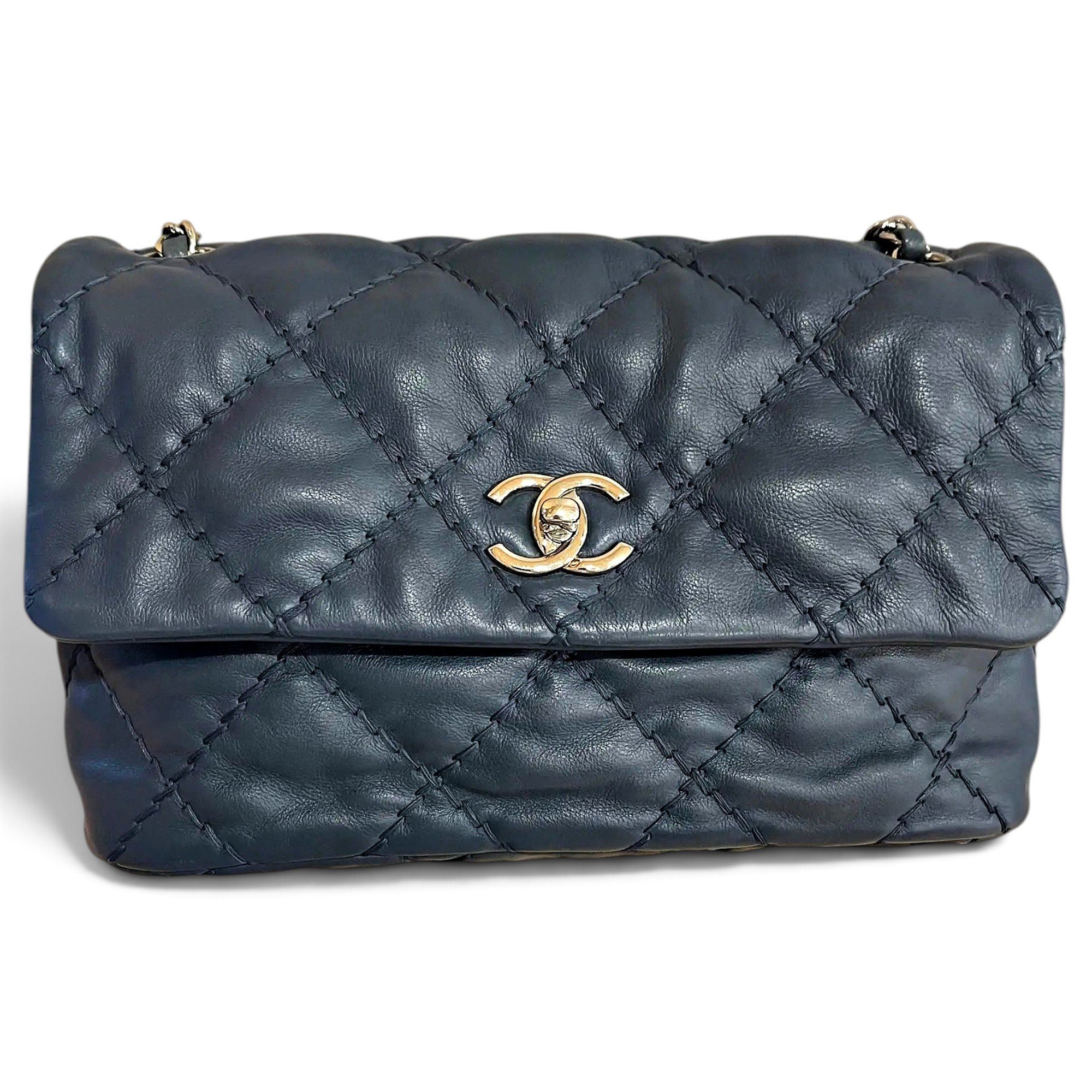 Coco Luxe leather handbag