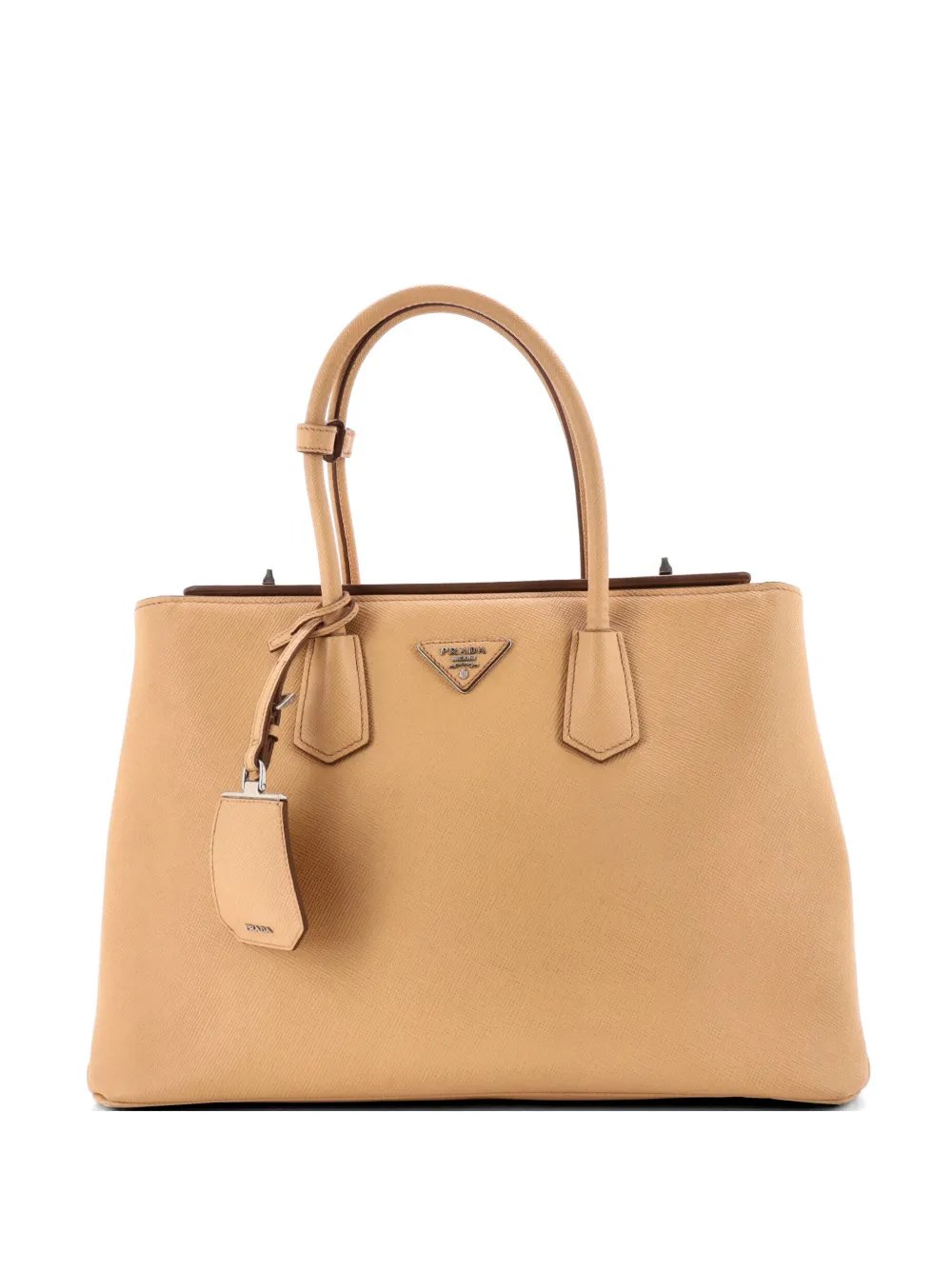 Turnlock Cuir Twin Saffiano Leather Medium tote bag